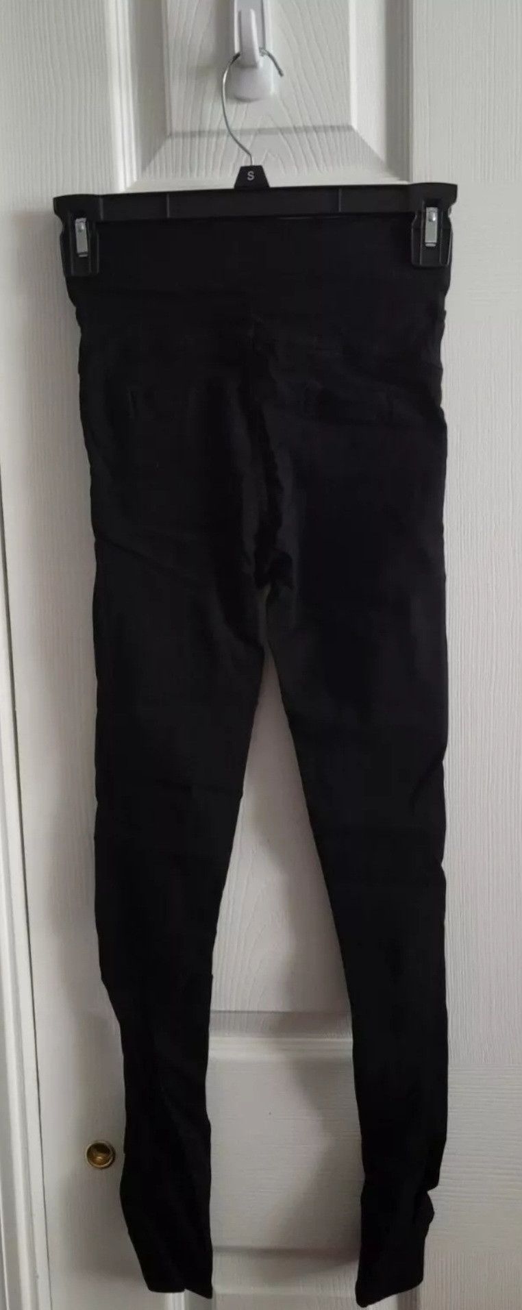 Other Black Fashion High Waist Pants Skinny Elastic Pencil Small Size 27" / US 4 / IT 40 - 2 Thumbnail