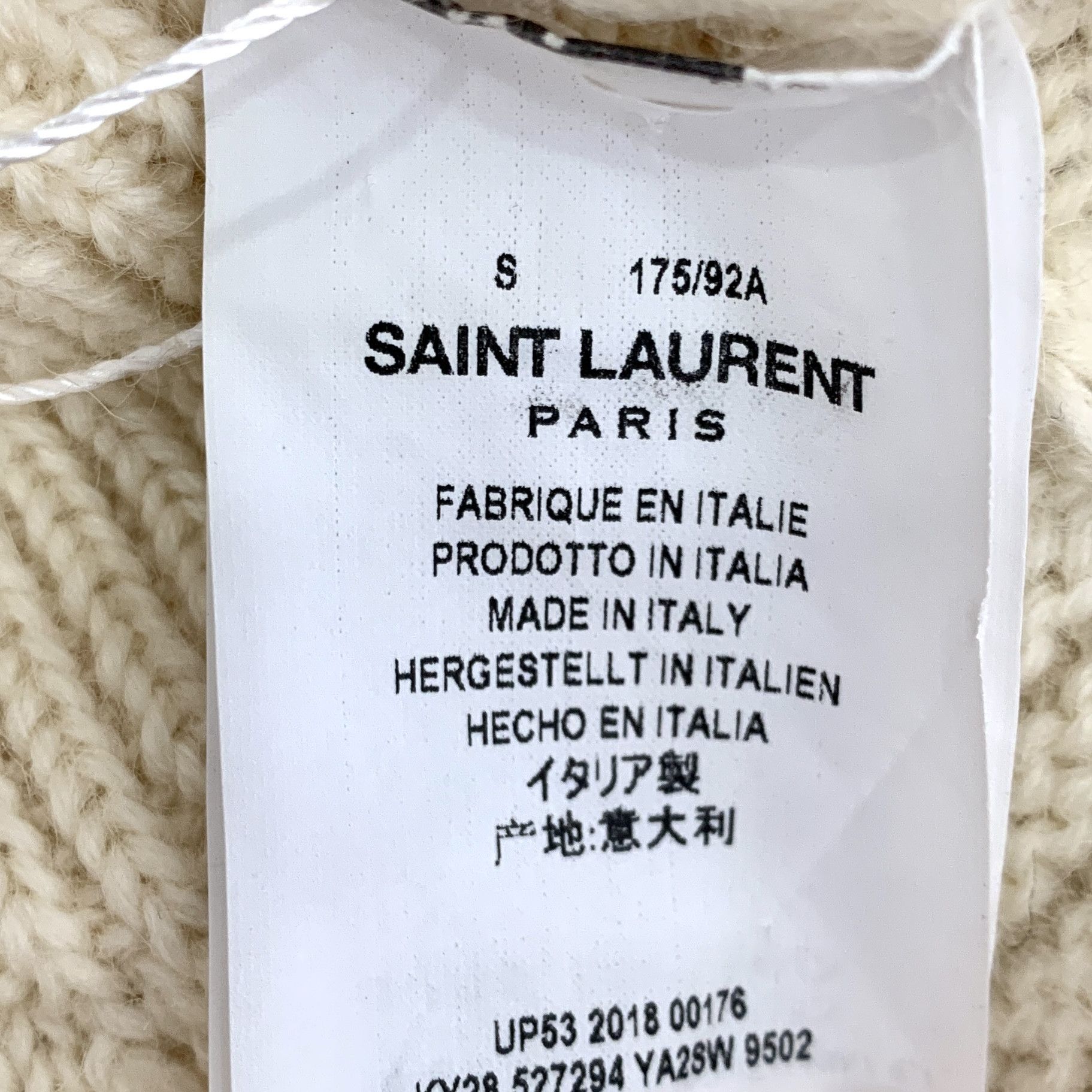 Saint Laurent Paris Saint Laurent Beige Half Turtleneck Wool (Size S) Size S / US 4 / IT 40 - 4 Thumbnail