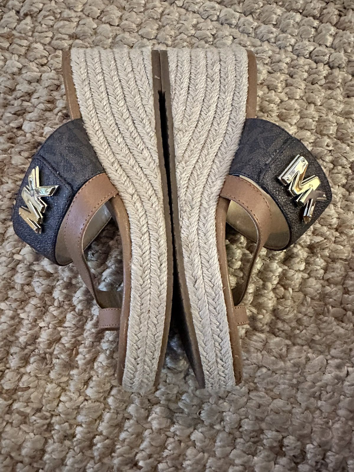 Michael Kors MICHAEL KORS Women's Jilly Espadrille Platform Wedge Sandals Size US 5.5 / IT 35.5 - 7 Thumbnail
