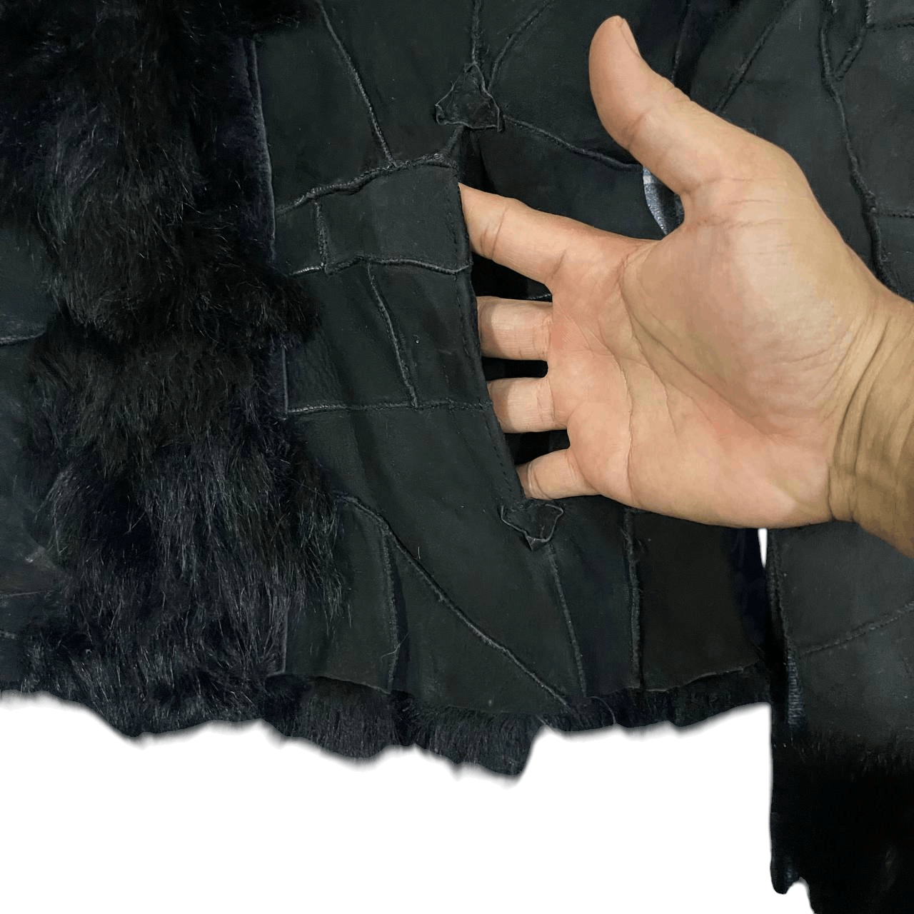 Issey Miyake Issey Miyake Inspired Patchwork Leather Fur Jacket Size M / US 6-8 / IT 42-44 - 6 Thumbnail