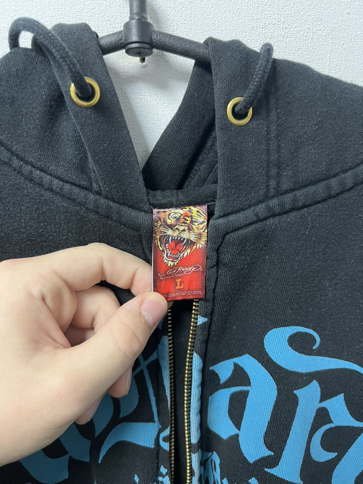 Ed Hardy Really Point vintage zip hoodie Ed hardy style man’s L black Size US L / EU 52-54 / 3 - 5 Thumbnail