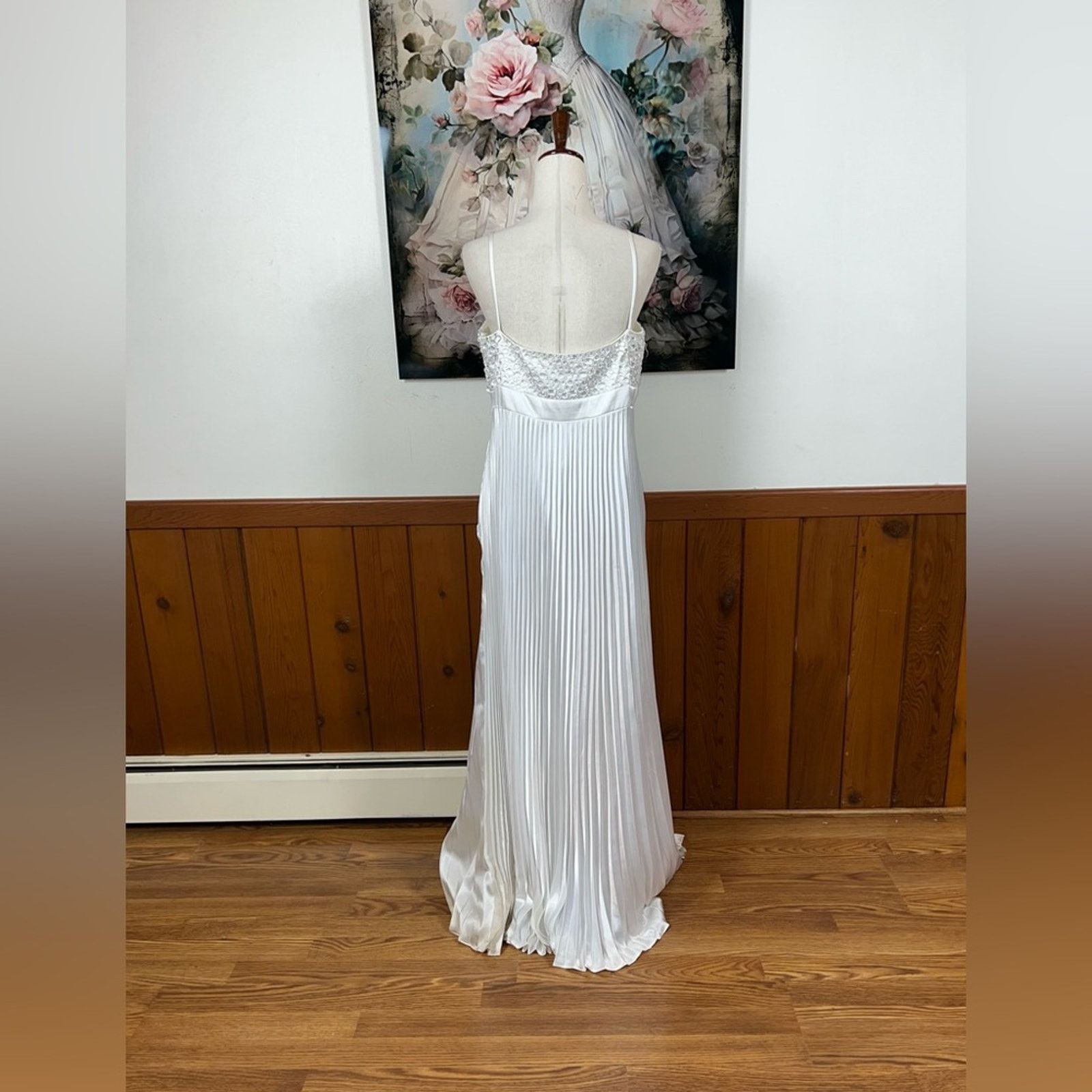 Other Beautiful Vintage 90s Chadwick’s Simple Pleated Wedding Gown Size XL / US 12-14 / IT 48-50 - 5 Thumbnail
