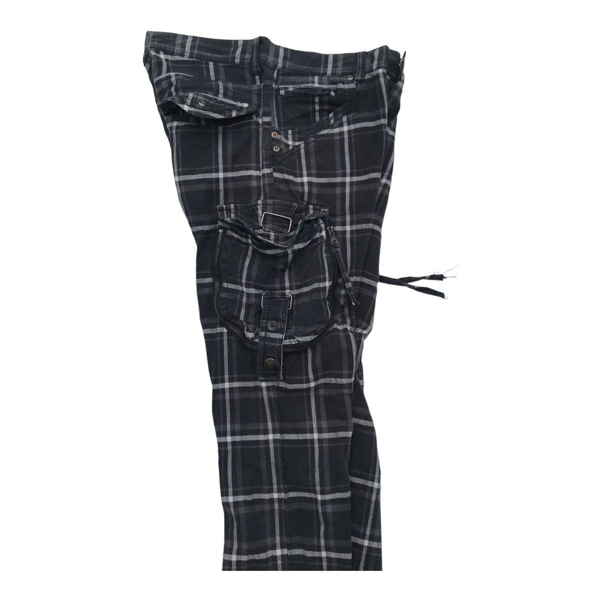 Other 31040=Skkone Checked Multipocket Utility Cargo Pants Size US 30 / EU 46 - 13 Thumbnail