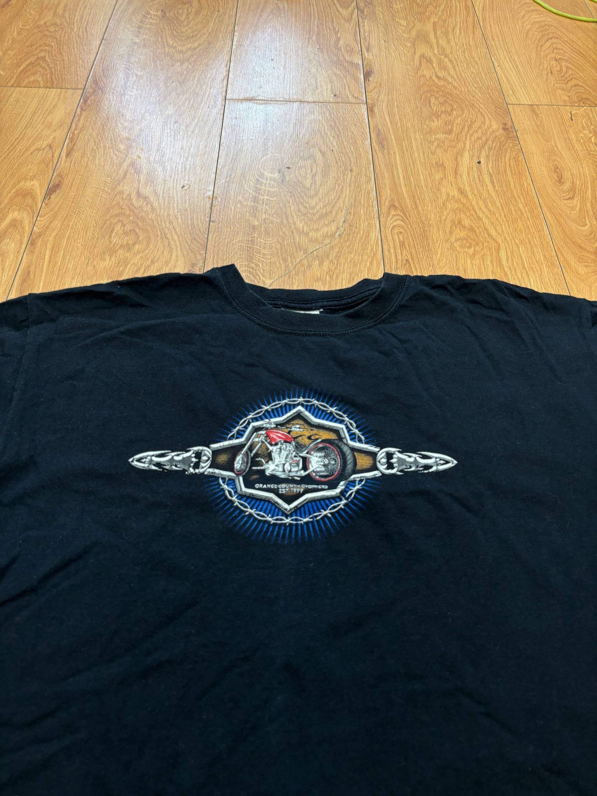 Vintage 👕 Orange County Choppers Vintage T-Shirt – Black Size US XL / EU 56 / 4 - 2 Thumbnail