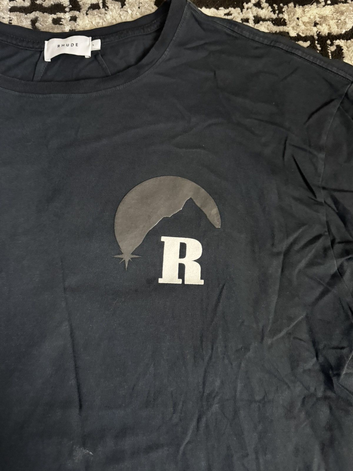 Rhude Rhude Black Cotton Tshirt Size US L / EU 52-54 / 3 - 2 Thumbnail