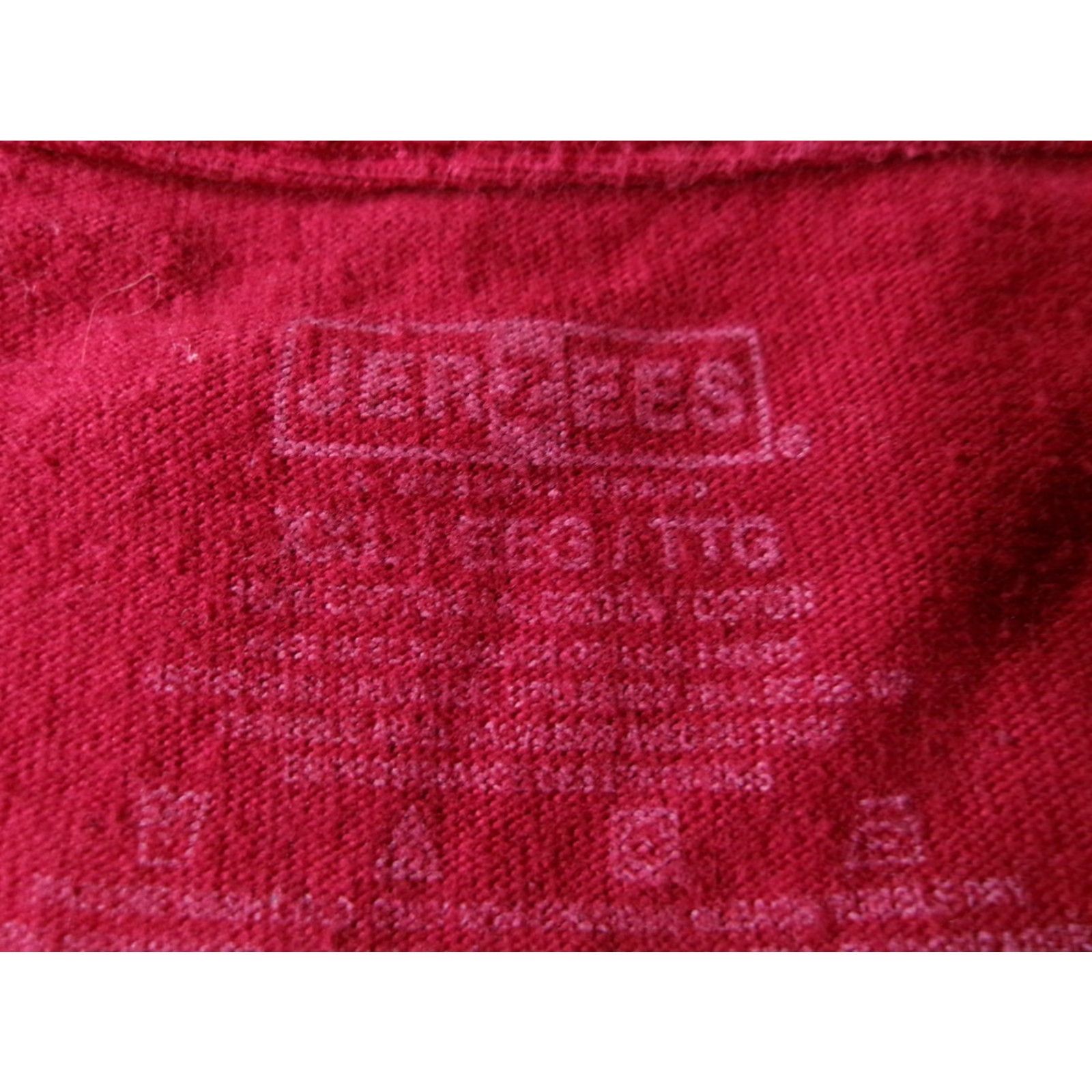 Jerzees JERZEES T-Shirt Men 2XL Red Long Sleeve Heavyweight Crew Neck Cotton Basic Everyday Shirt Mens 90s Classic Outdoors Size US XXL / EU 58 / 5 - 6 Thumbnail