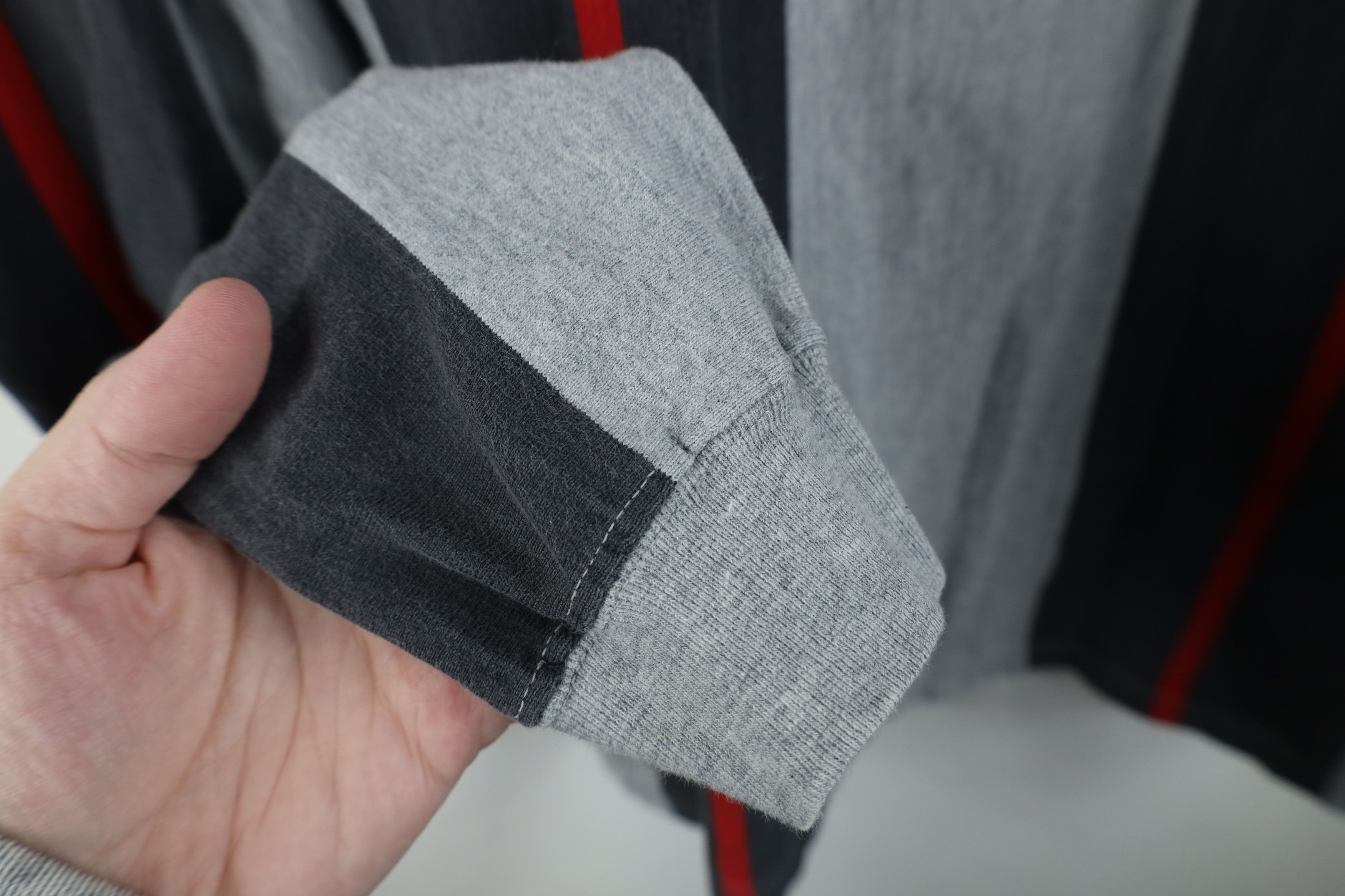 Vintage Vintage 90s Streetwear Long Sleeve Rugby Polo Shirt Gray Size US XL / EU 56 / 4 - 7 Thumbnail