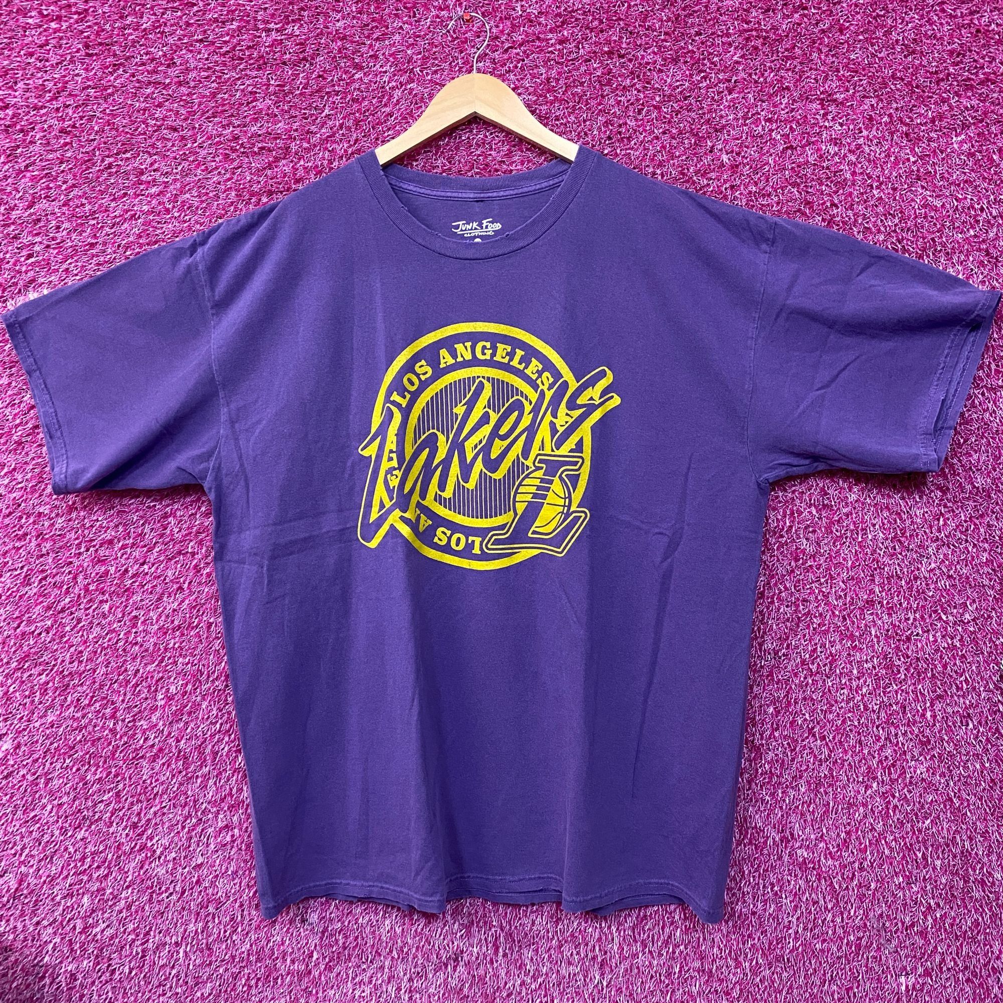 Junk Food Junk Food Clothing NBA Los Angeles Lakers Crest Vintage Styl Size US XL / EU 56 / 4 - 1 Thumbnail
