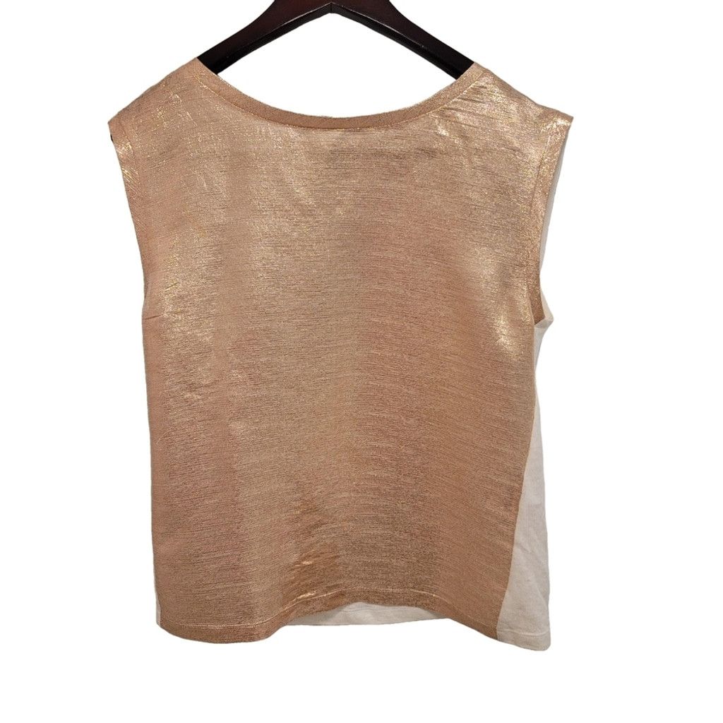 Maje Maje Metallic Gold Blouse Size M / US 6-8 / IT 42-44 - 1 Thumbnail