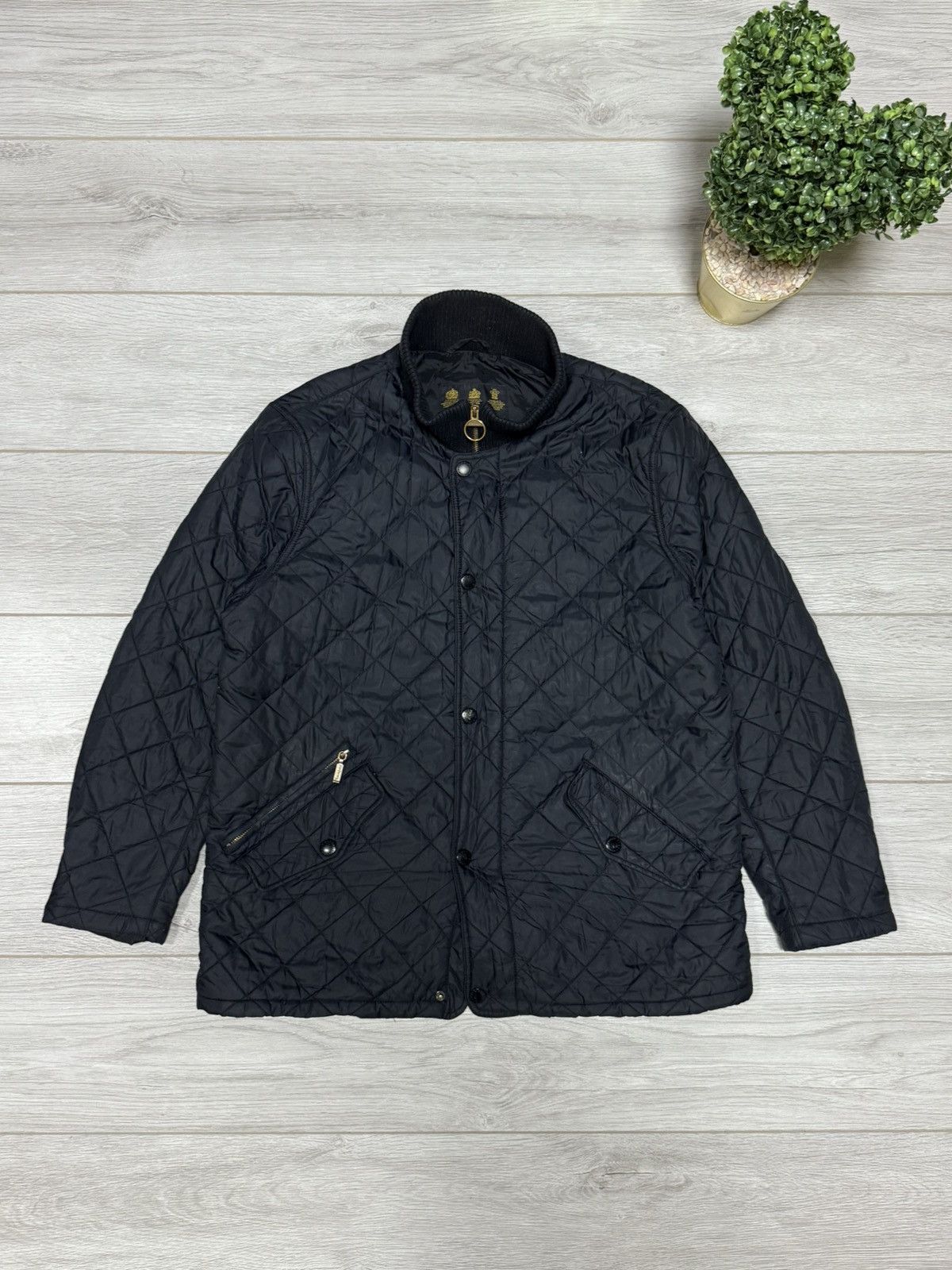Barbour Barbour Chelsea rib neck Sport Quilted Jacket zip vintage Size US XL / EU 56 / 4 - 2 Thumbnail