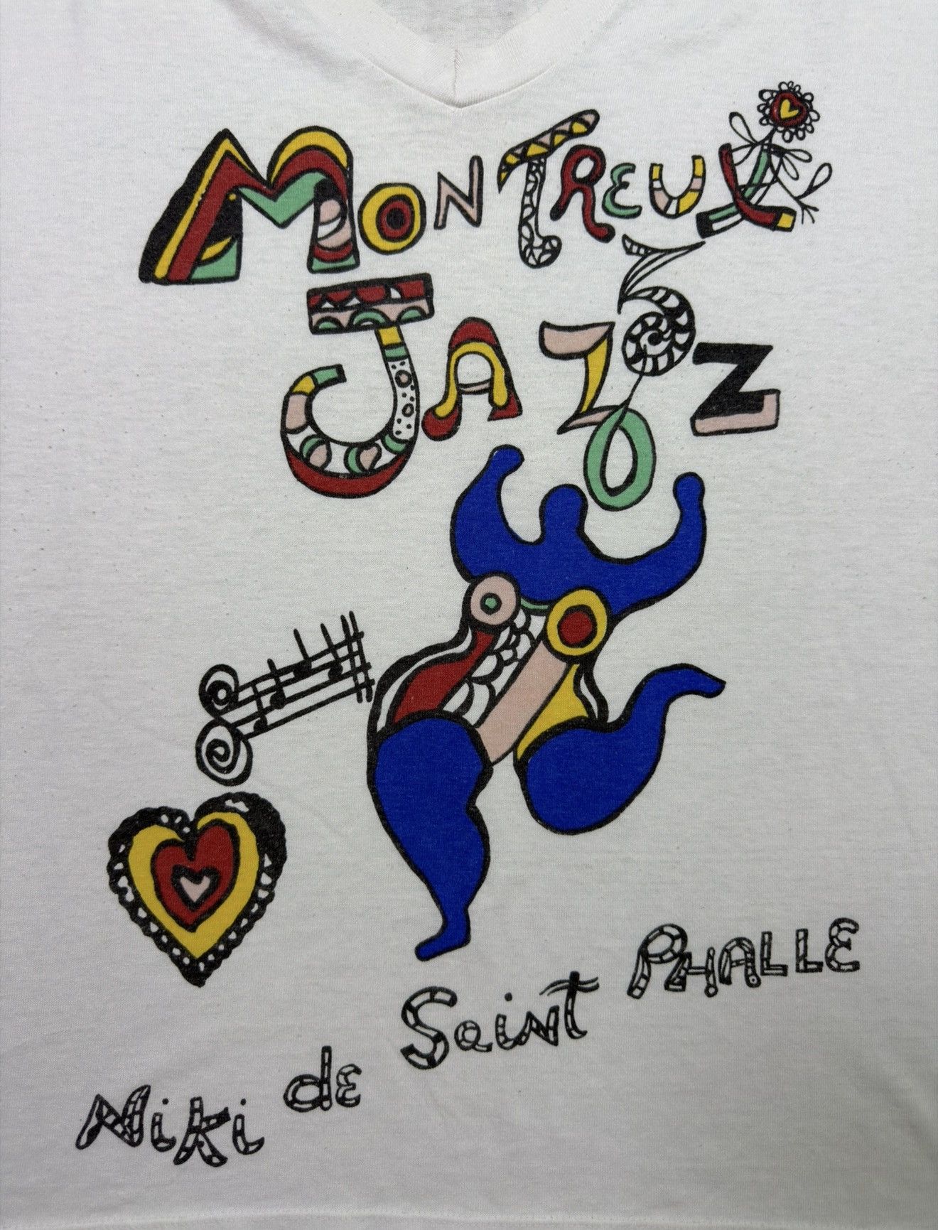 Vintage *RARE* 1984 JAZZ FESTIVAL MONTREUX FRANCE NIKI SAINT PHALE Size US L / EU 52-54 / 3 - 3 Thumbnail