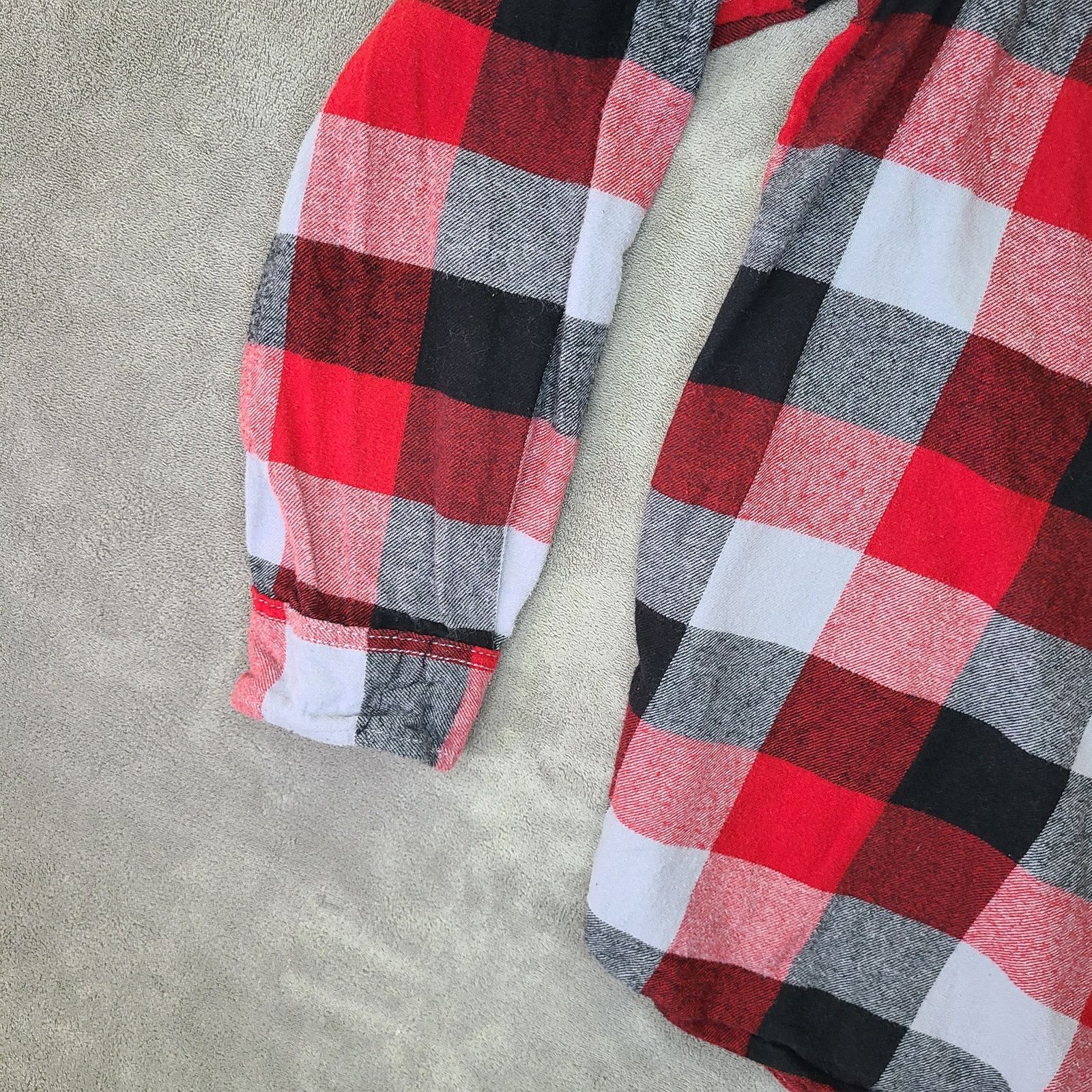 Eddie Bauer Eddie Bauer XXL Plaid Flannel Shirt Black/Gray Size US XXL / EU 58 / 5 - 14 Thumbnail