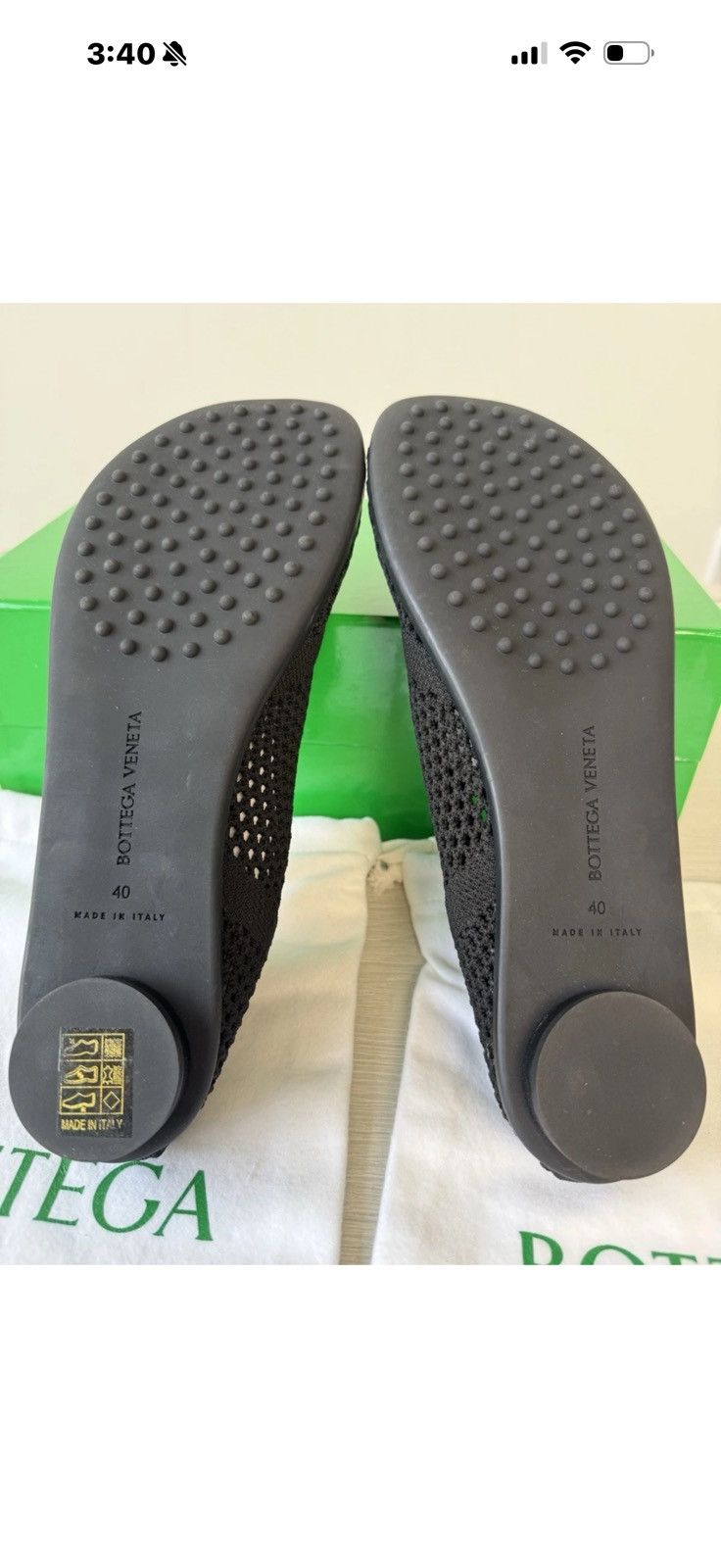 Bottega Veneta Bottega Veneta Stretch Knit Atomic Ballet Flats Size 40 Size US 9 / IT 39 - 2 Thumbnail