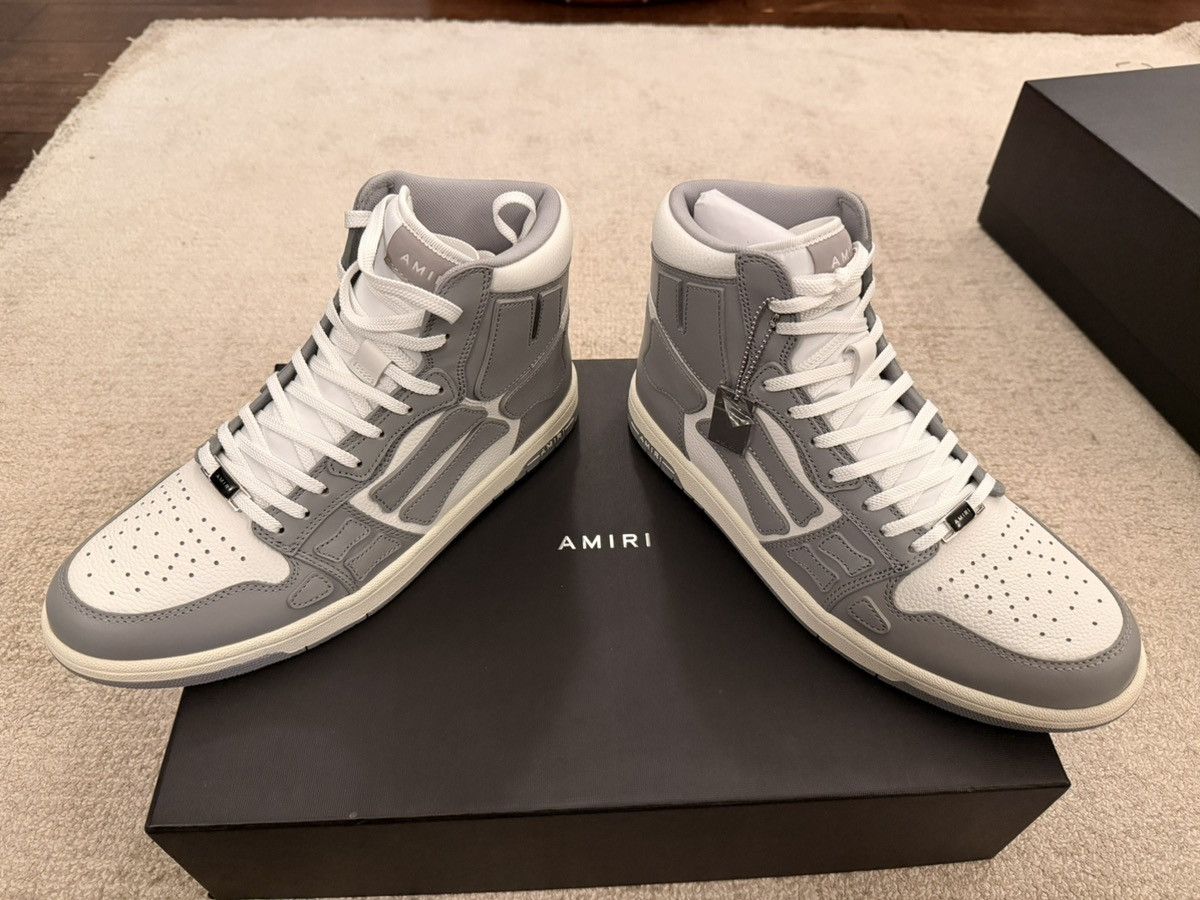 Amiri Amiri Skel Hi Top Grey Size 44 - NEW with BOX Size US 11 / EU 44 - 4 Thumbnail