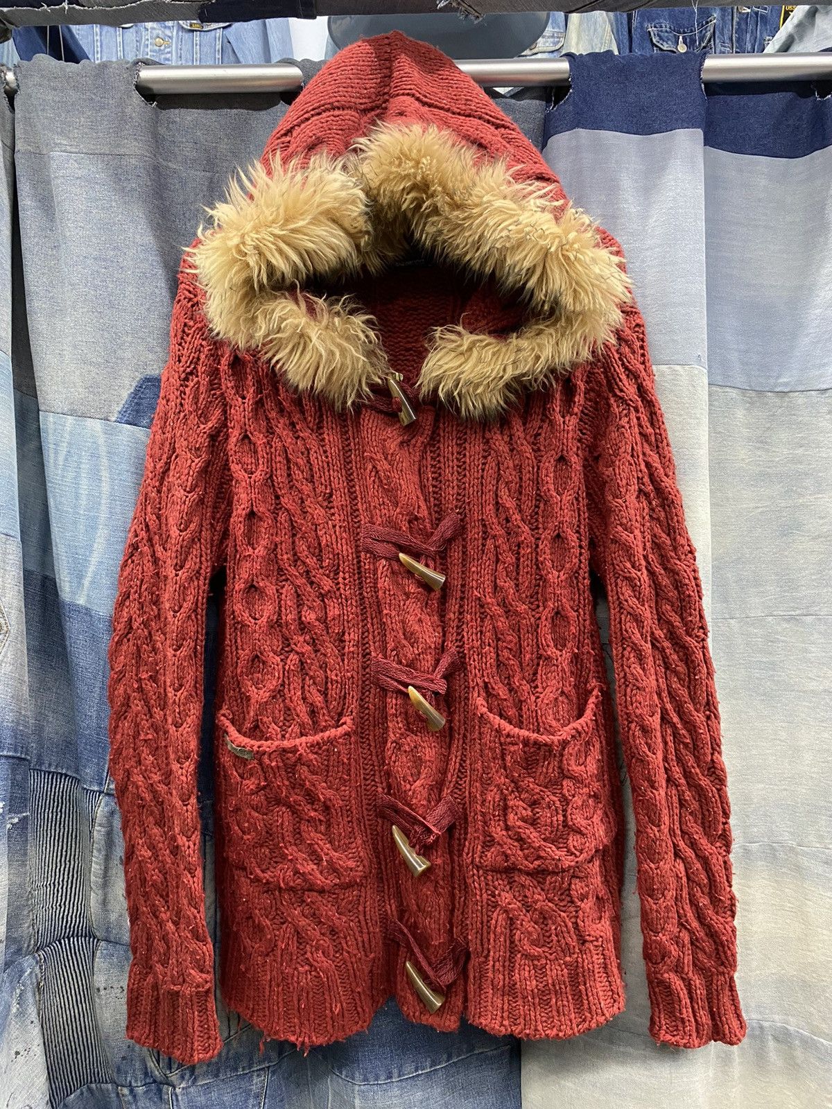 Hysteric Glamour × If Six Was Nine × Japanese Brand faux fur knitted hoodie eigenpost japan ifsixwasnine style Size US L / EU 52-54 / 3 - 1 Thumbnail
