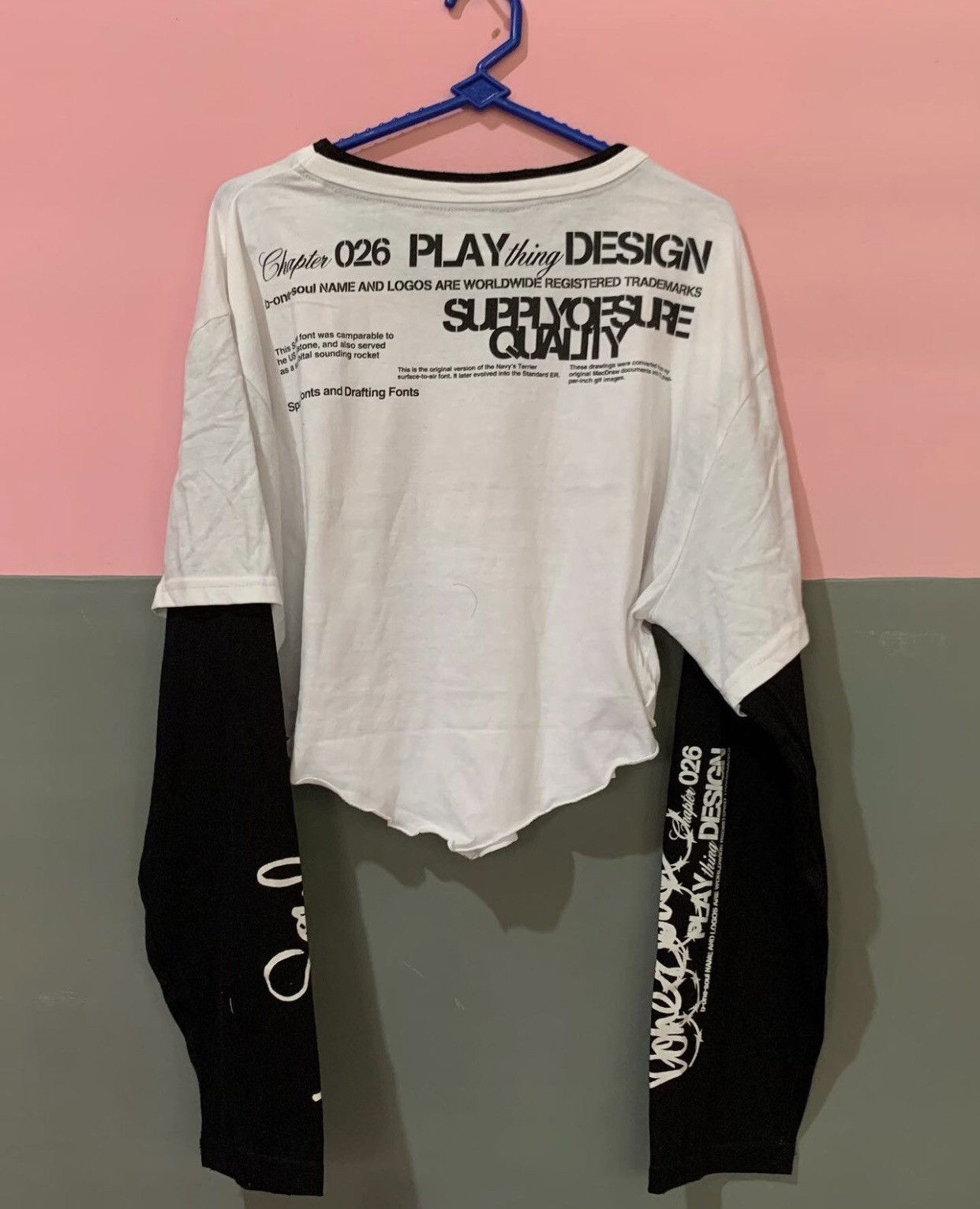 Japanese Brand Japanese B One Soul Double Layer Crop Tees Size XL / US 12-14 / IT 48-50 - 2 Thumbnail