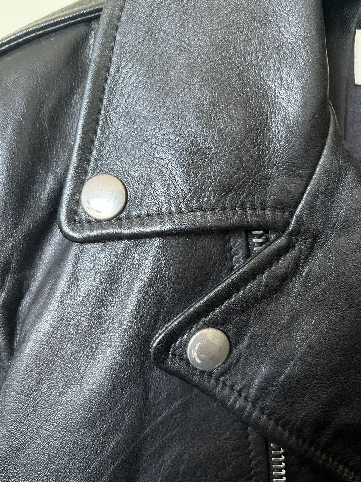 Hedi Slimane × Saint Laurent Paris Saint Laurent FW16 L17 Leather Jacket Size US S / EU 44-46 / 1 - 22 Thumbnail