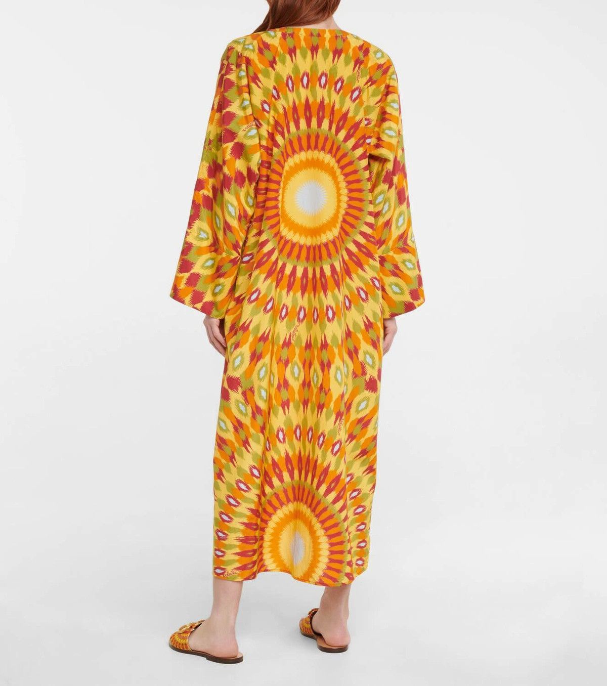 Valentino o1y0226 Silk Maxi Dress in Multicolor Size S / US 4 / IT 40 - 5 Thumbnail