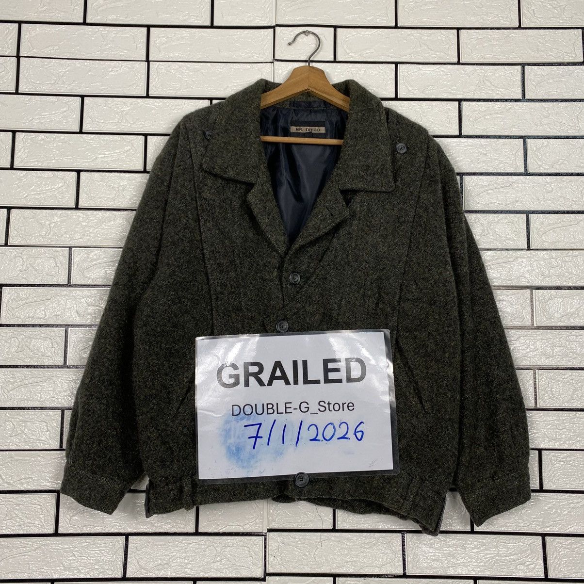 Vintage 📌Bondage Double Collar Wool Jacket Mr Drigo Issey Miyake Size US L / EU 52-54 / 3 - 1 Thumbnail
