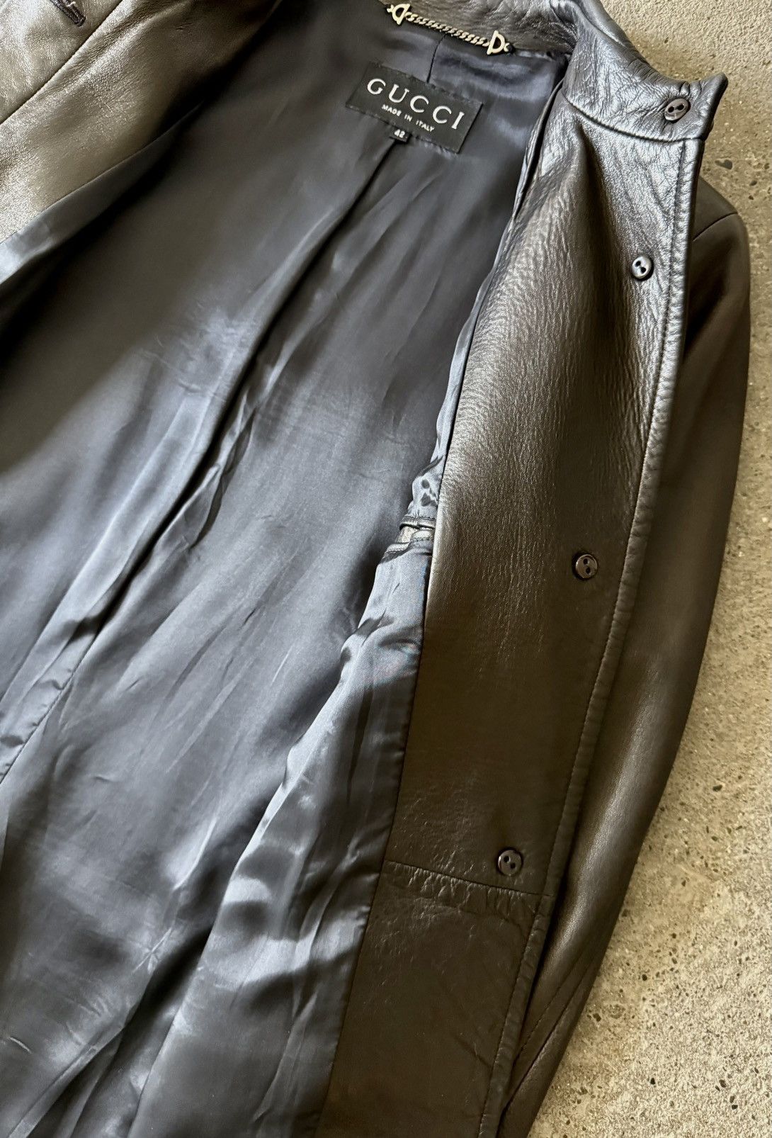 Gucci Gucci - Tom Ford - 1997 - Leather Jacket Size US XS / EU 42 / 0 - 11 Thumbnail