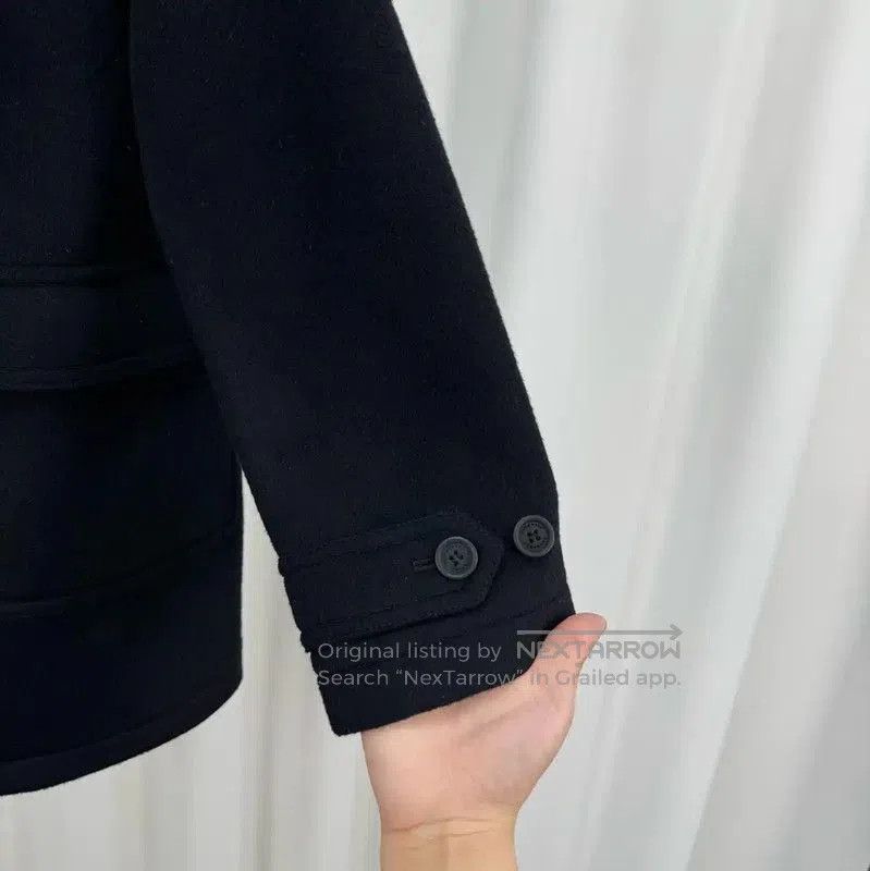 Burberry Burberry Black Wool Mid-Length Duffle Coat. Size L / US 10 / IT 46 - 4 Thumbnail