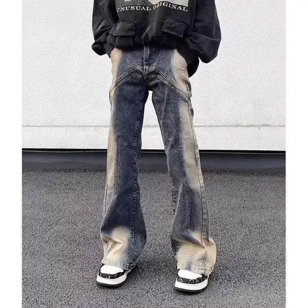 VIBE #25 Patchwork Jeans Washed Vintage Distressed Size US 27 - 6 Thumbnail