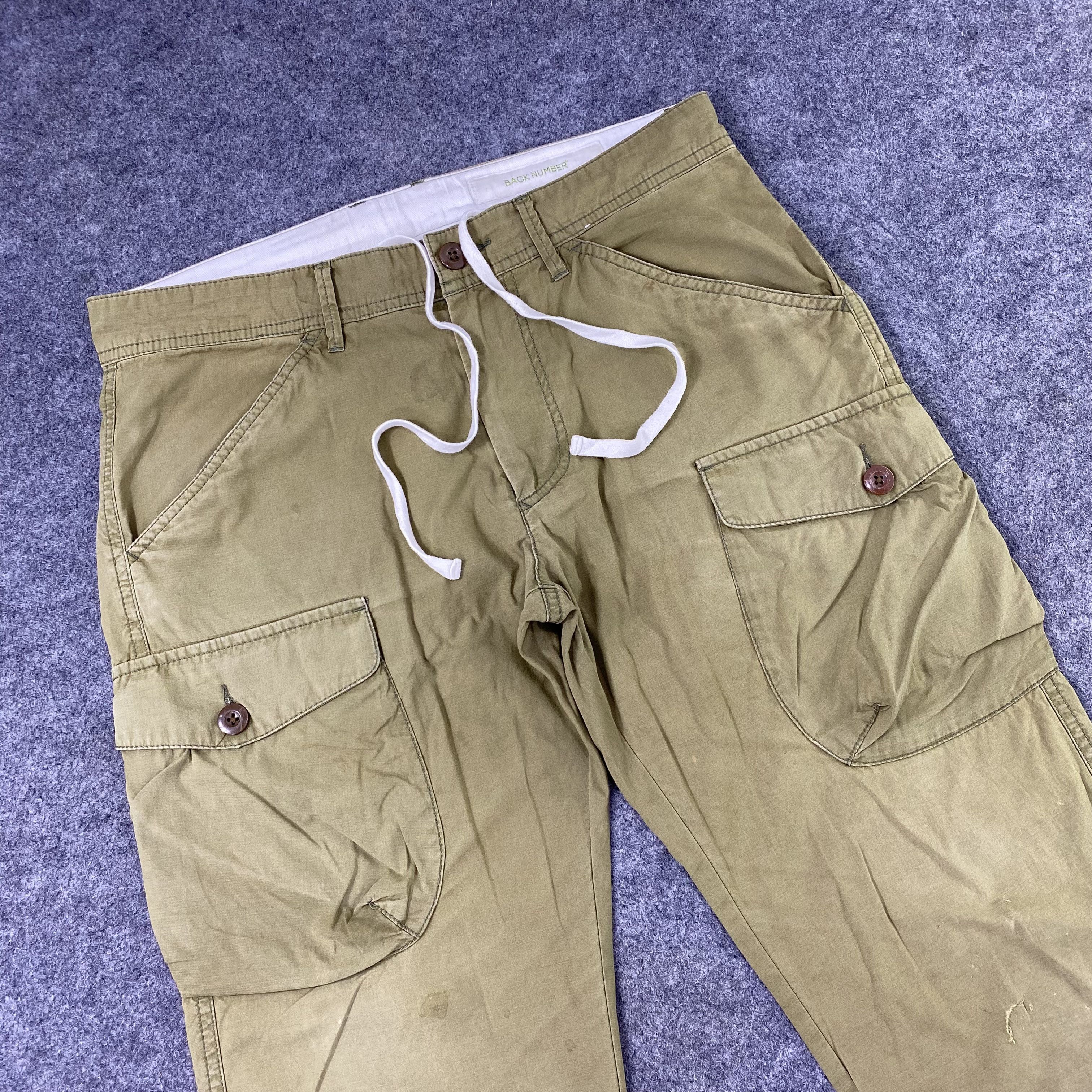 Japanese Brand Back Number Distressed Cargo Short Pant-C052 Size US 32 / EU 48 - 4 Thumbnail