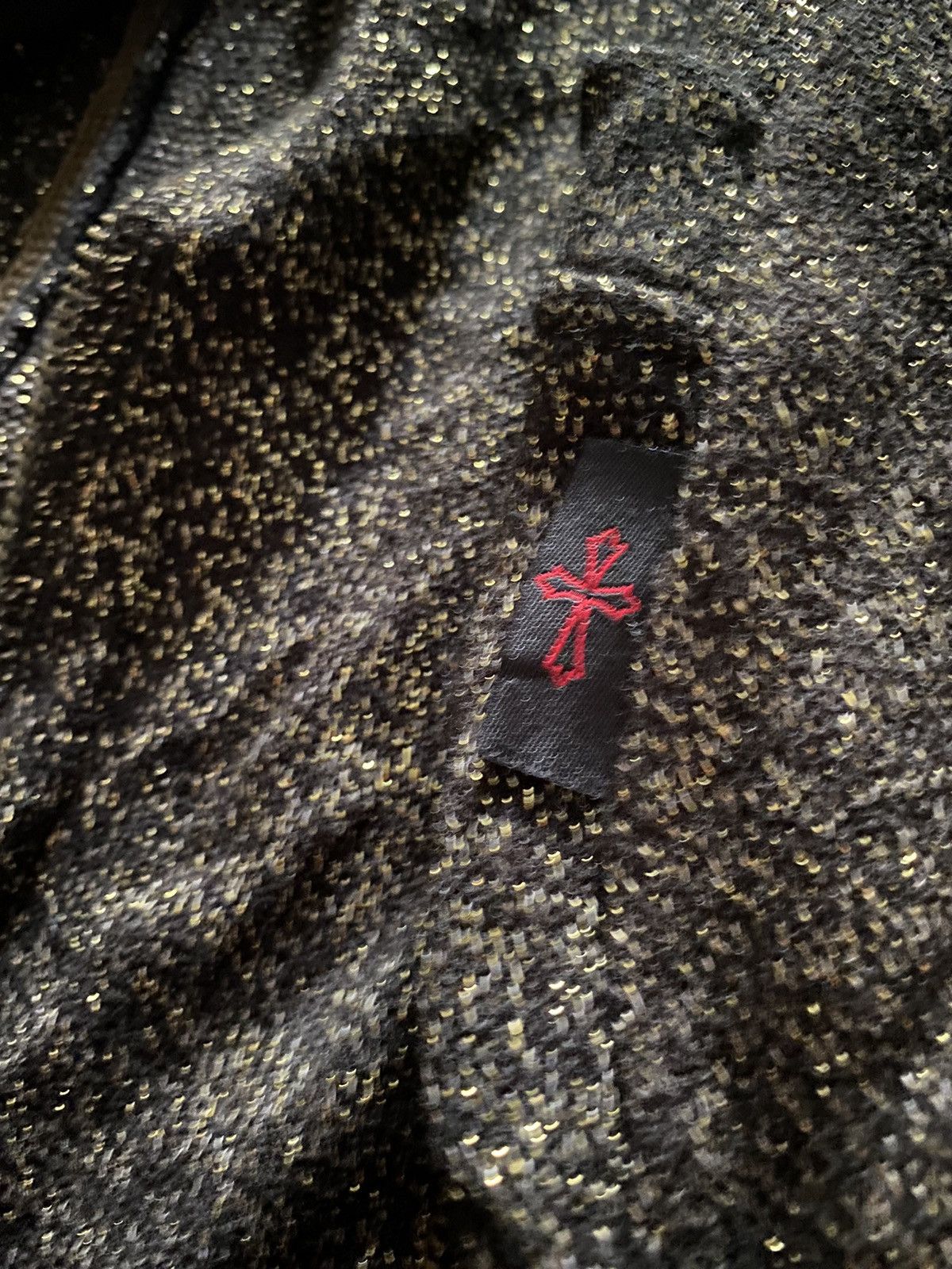 Yasuyuki Ishii Japanese Ozz Croce faux fur glitter knit full zip hoodie Size US M / EU 48-50 / 2 - 10 Thumbnail