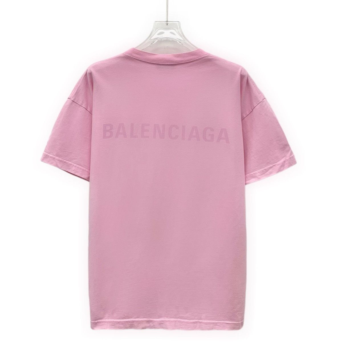 Balenciaga Balenciaga Pink Letter Print Short Sleeve T-shirt K26WX Size M / US 6-8 / IT 42-44 - 2 Thumbnail