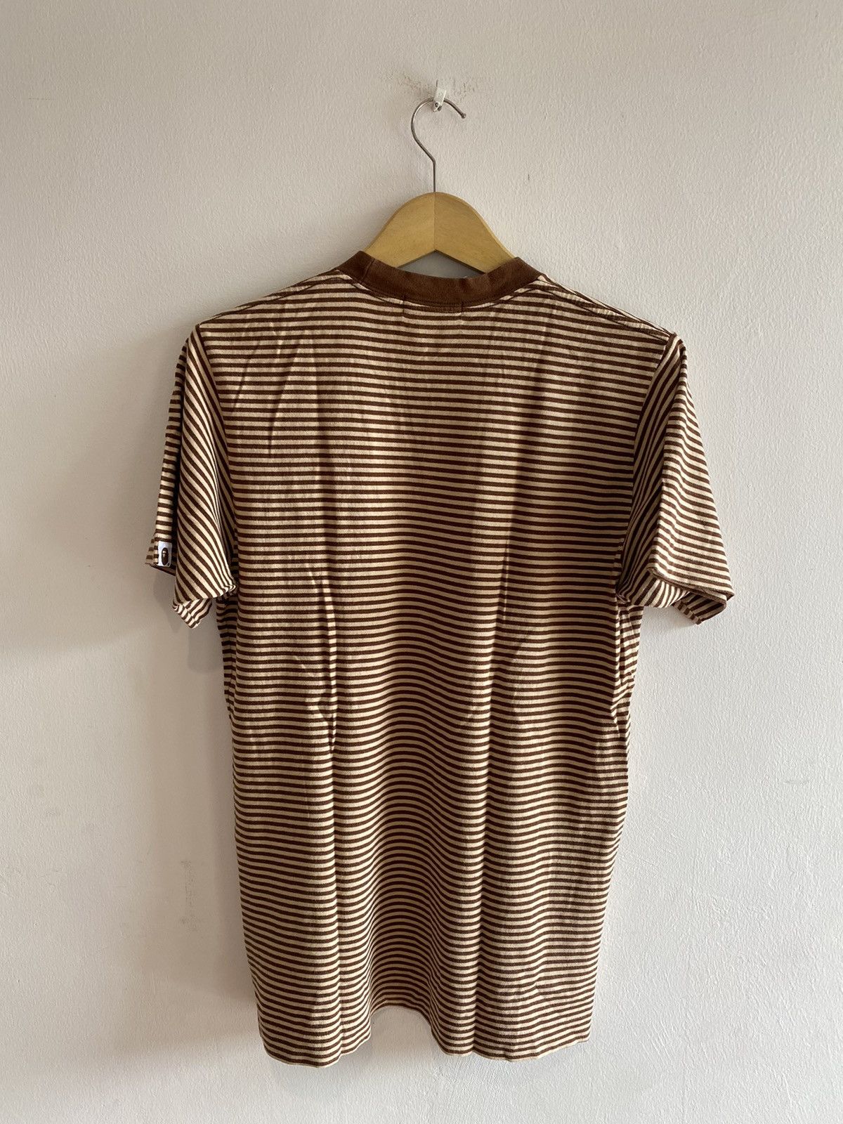 Bape × Vintage A Bathing Ape Striped Pocket Tee Size US M / EU 48-50 / 2 - 2 Thumbnail