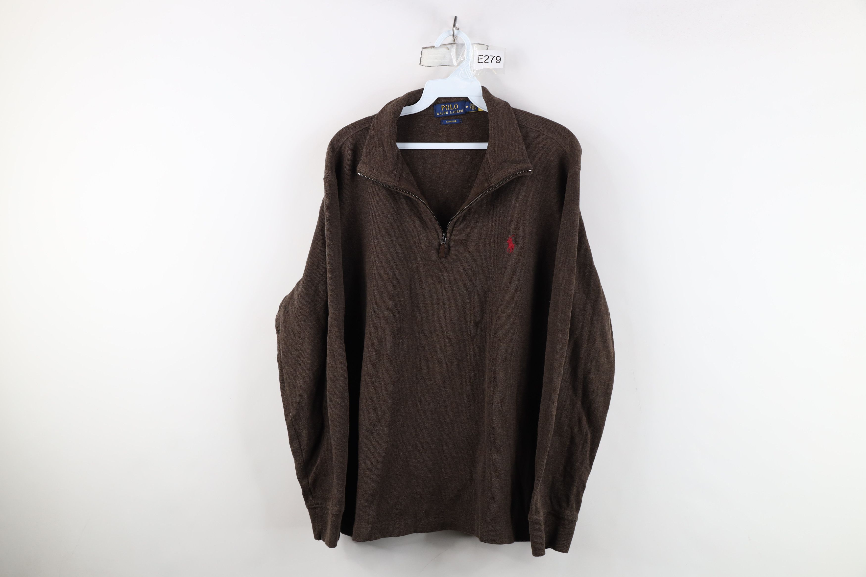 Ralph Lauren Vintage Ralph Lauren Estate Rib Ribbed Knit Half Zip Sweater Size US M / EU 48-50 / 2 - 1 Thumbnail
