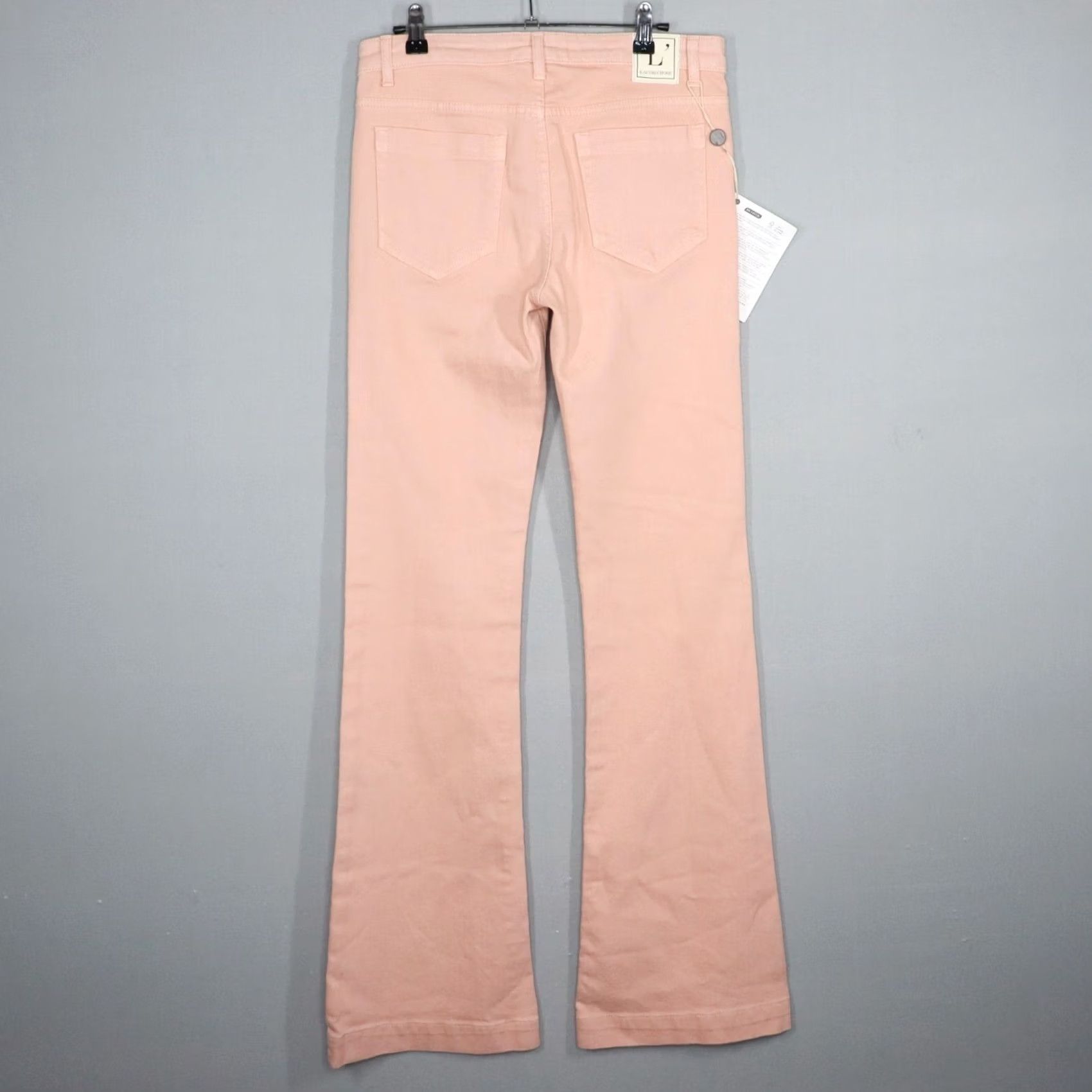 Vintage L'autre Chose Jeans Womens 29 Blush Pink Flare Leg Made in Italy NWT Denim Zip Adult Womens Size 29" - 5 Thumbnail