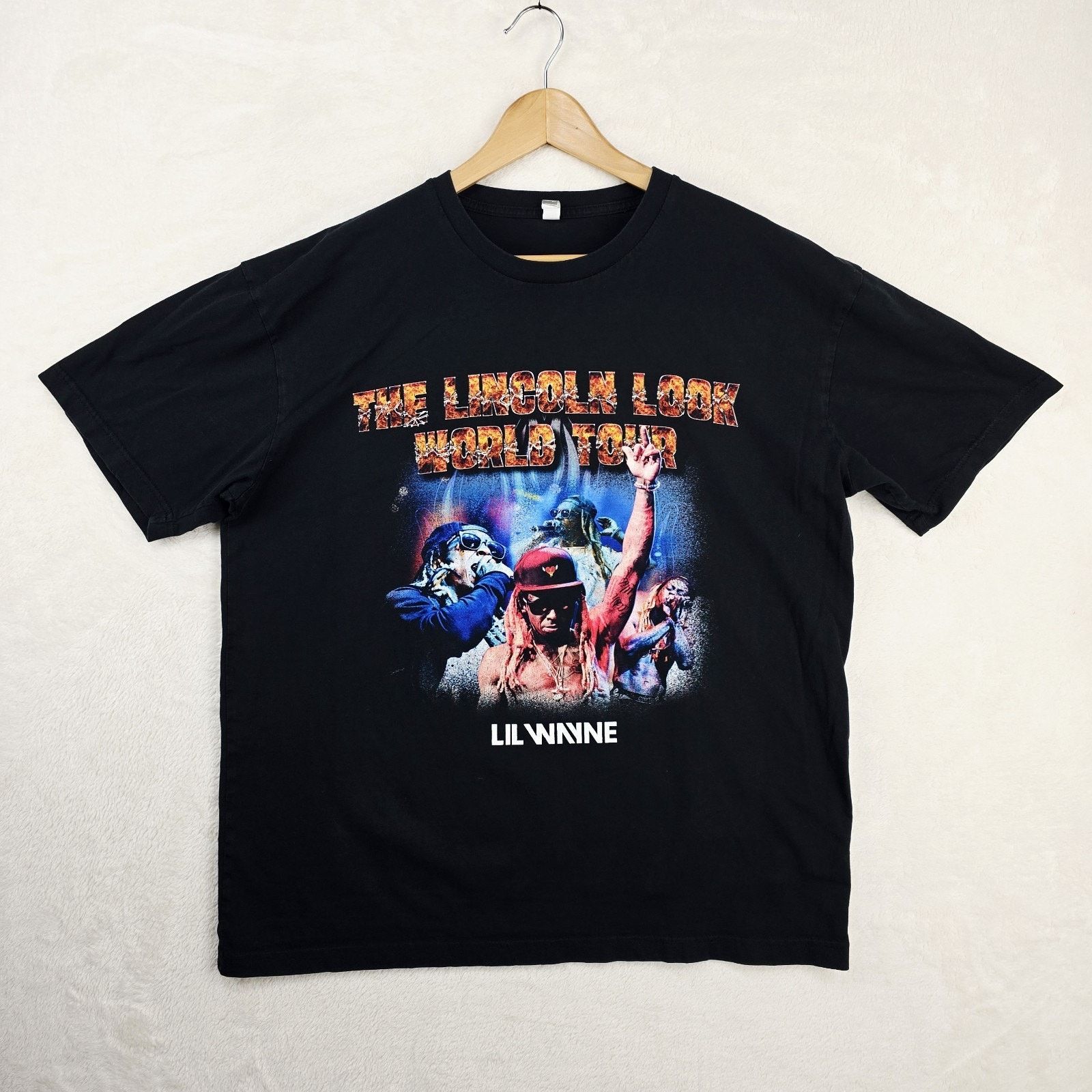 Other Lil Wayne Shirt Mens XL Black Lincoln Look Tour Hip Hop Rap Size US XL / EU 56 / 4 - 2 Thumbnail
