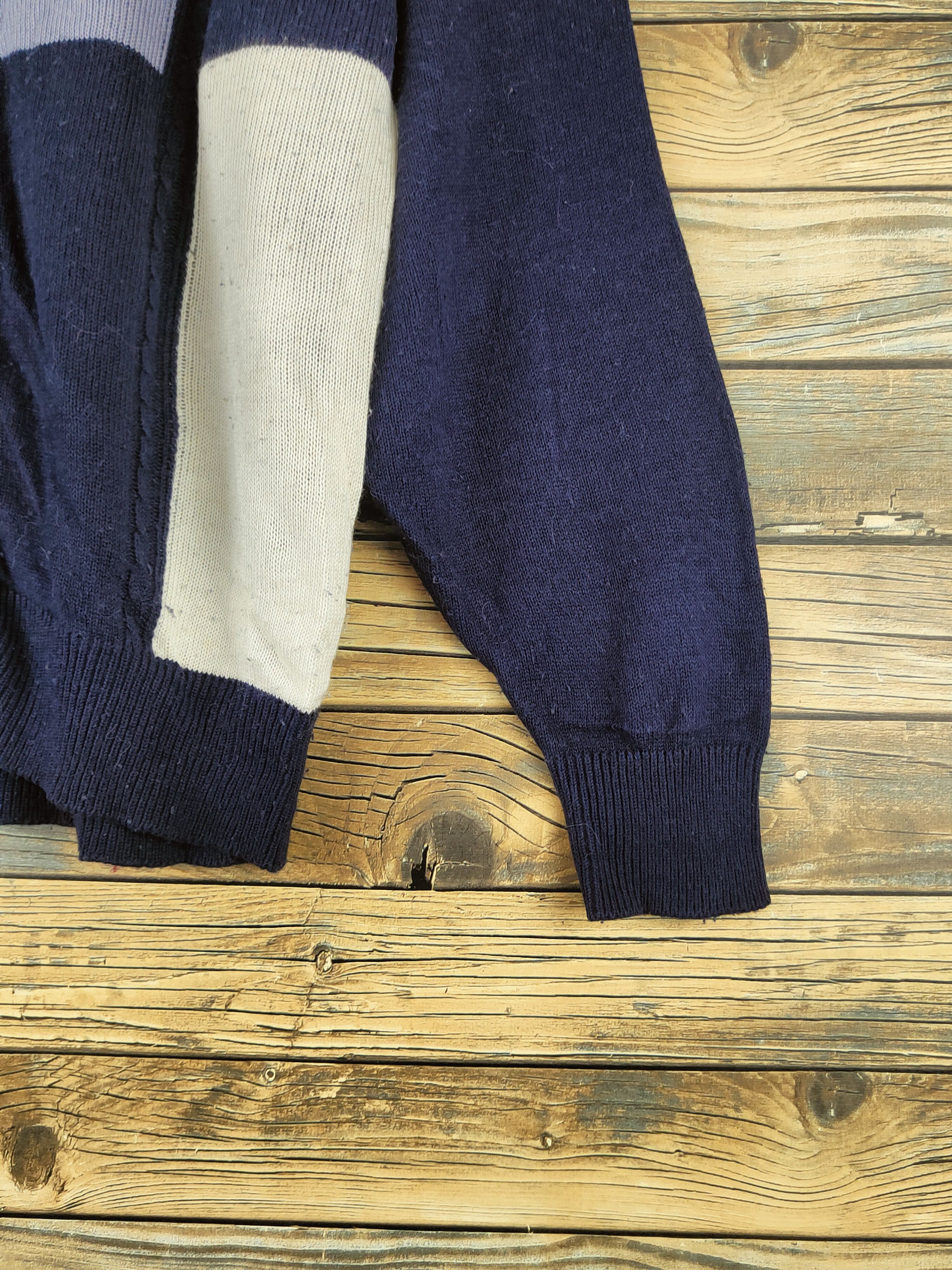 Japanese Brand DL Creek Keeper Navy Knitwear Cardigans #46-559 Size US L / EU 52-54 / 3 - 6 Thumbnail