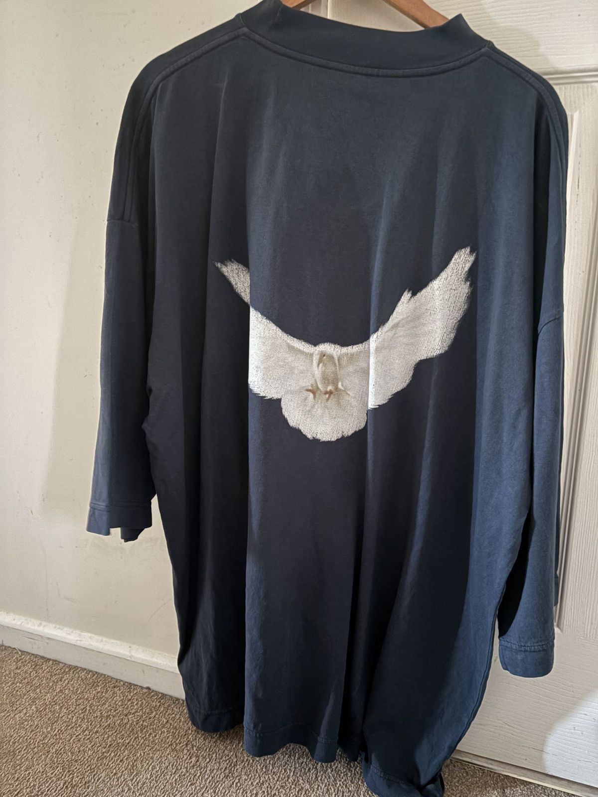 Balenciaga × Gap × Yeezy YGEBB Quarter length blue dove T-Shirt Size US M / EU 48-50 / 2 - 2 Thumbnail