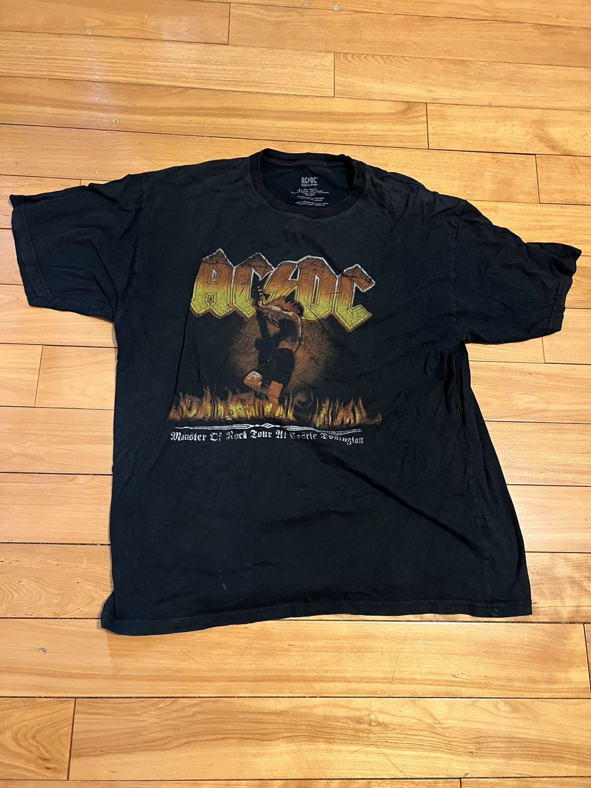 Ac/Dc Vintage 80’s AC/DC Monster of Rock concert T-shirt | Grailed