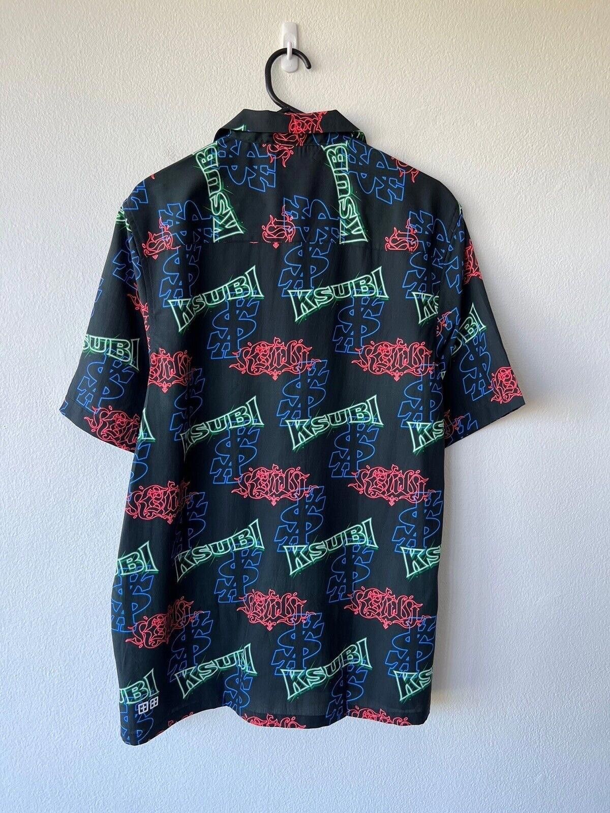 Ksubi new ksubi medium m shirt top resort black glow neon logo Size US M / EU 48-50 / 2 - 3 Thumbnail