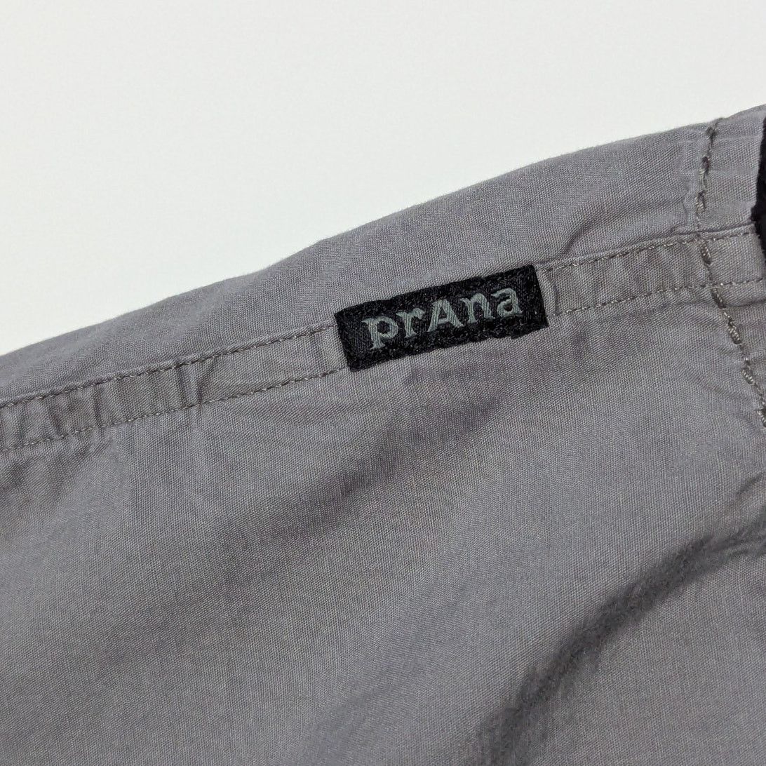 Prana PrAna Barekur Short Sleeve Shirt Button Down Gray Collared Size US L / EU 52-54 / 3 - 5 Thumbnail