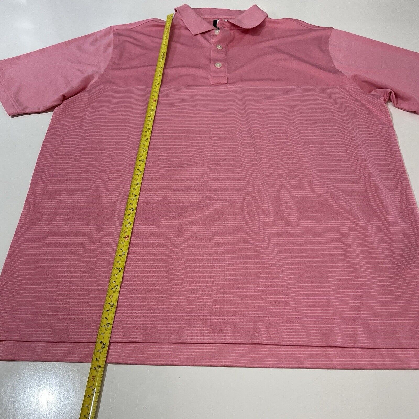 Footjoy FootJoy FJ Men’s Golf Polo Shirt Salmon Pink Sz Large Size US L / EU 52-54 / 3 - 4 Thumbnail
