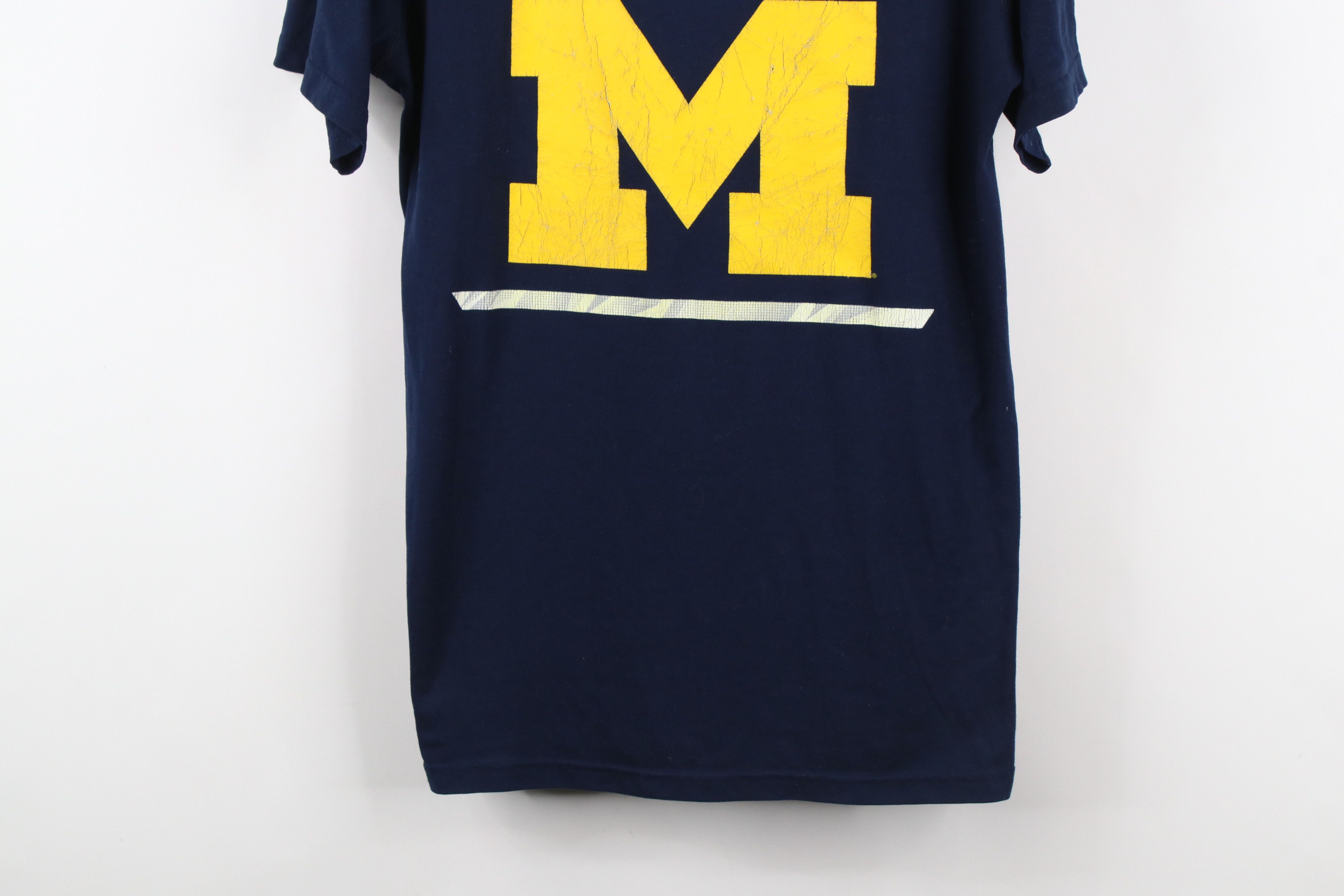 Adidas × Vintage Vintage Adidas University of Michigan Football T-Shirt Size US L / EU 52-54 / 3 - 3 Thumbnail