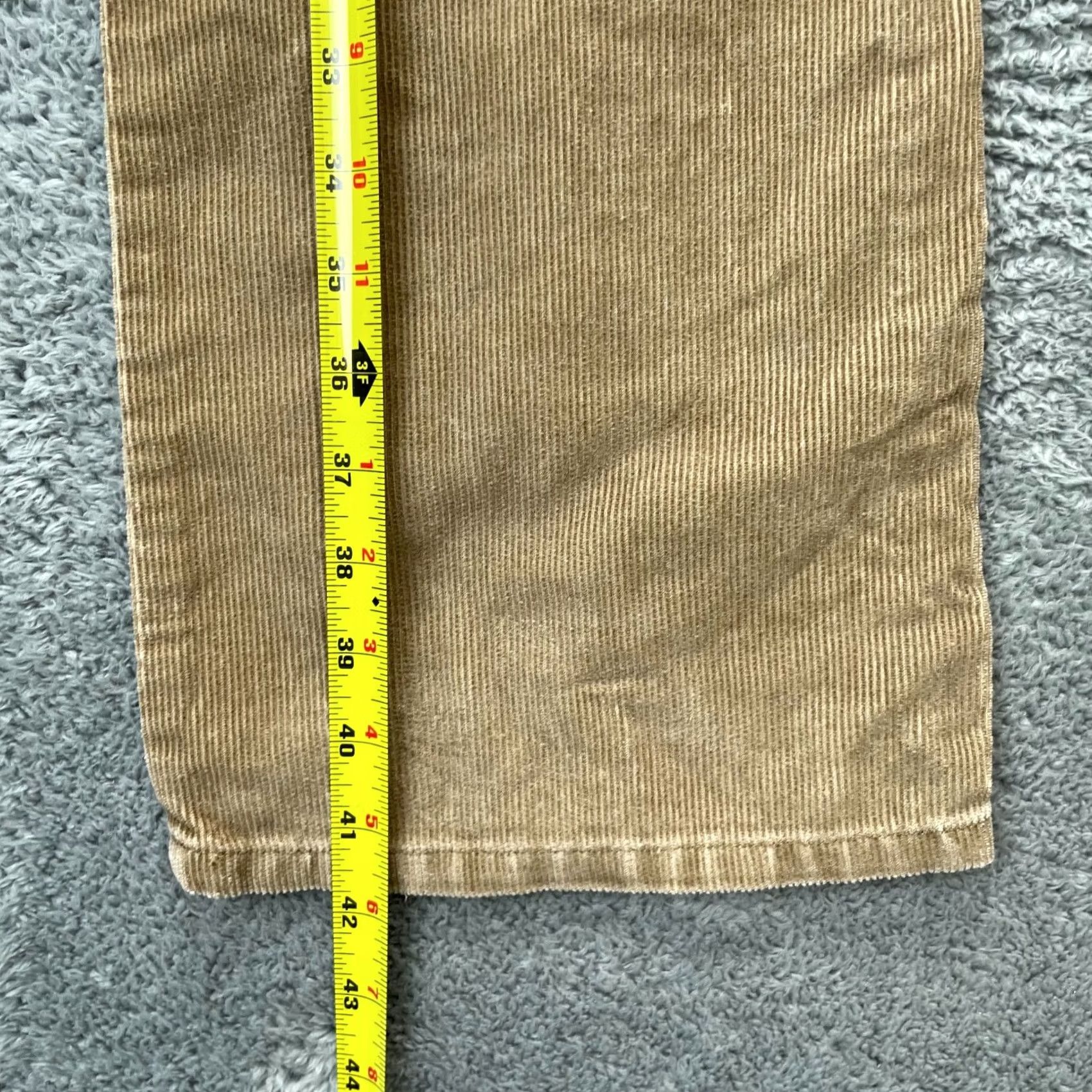 Levi's VINTAGE Levi's Pants Womens 9 Beige Corduroy Bootcut Bell Bottom Flare Slim Inseam 31 Jeans, Chino, 90s, USA Women Size 30" / US 8 / IT 44 - 7 Thumbnail