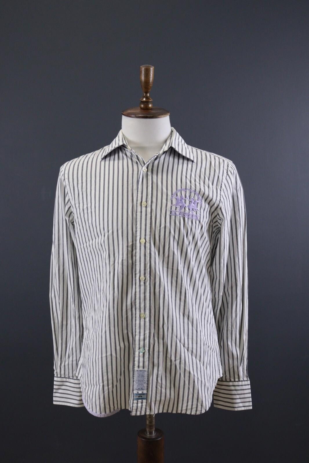La Martina La Martina Argentina White Stripe Shirt Size L Size US L / EU 52-54 / 3 - 1 Thumbnail