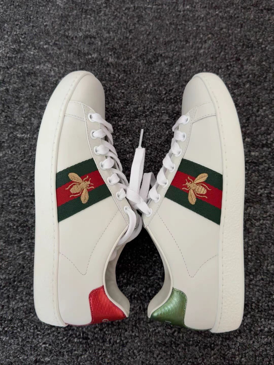 Gucci GUCCI Bee-Embroidered White Sneakers K13 Size US 5.5 / IT 35.5 - 3 Thumbnail