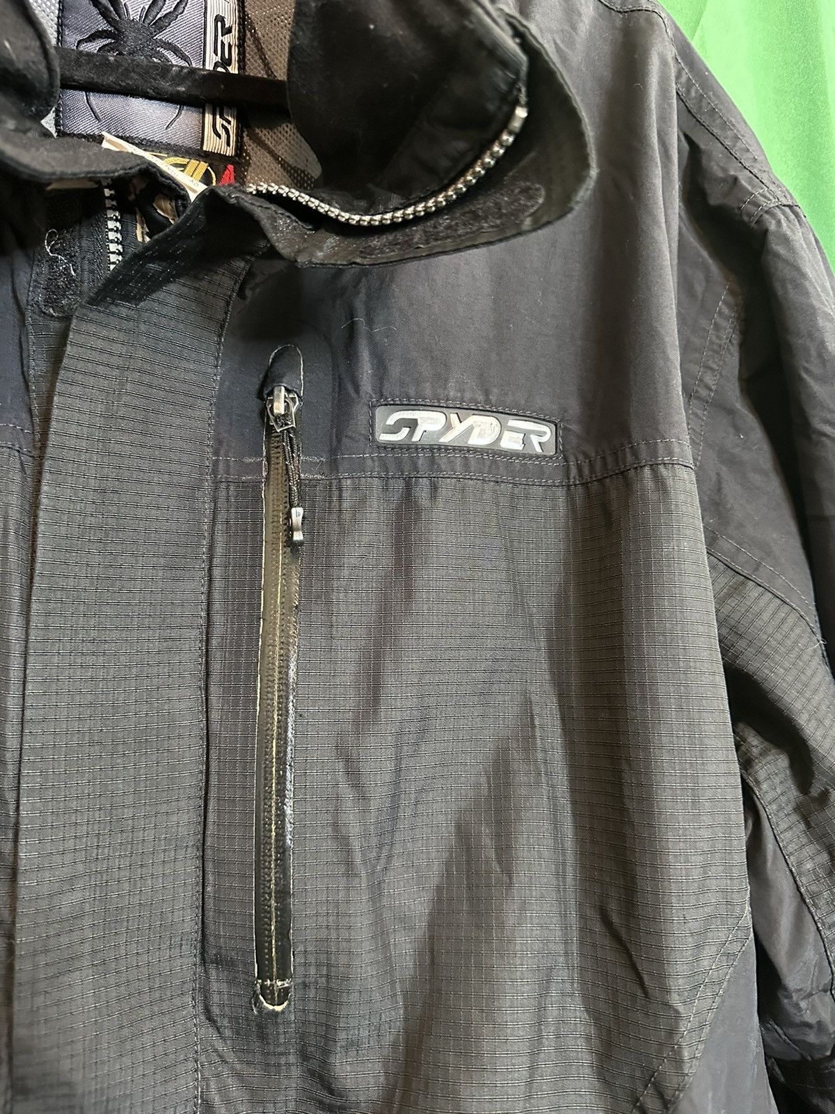 Spyder Vintage ripstop waterproof double zip biker jacket Size US XL / EU 56 / 4 - 6 Thumbnail