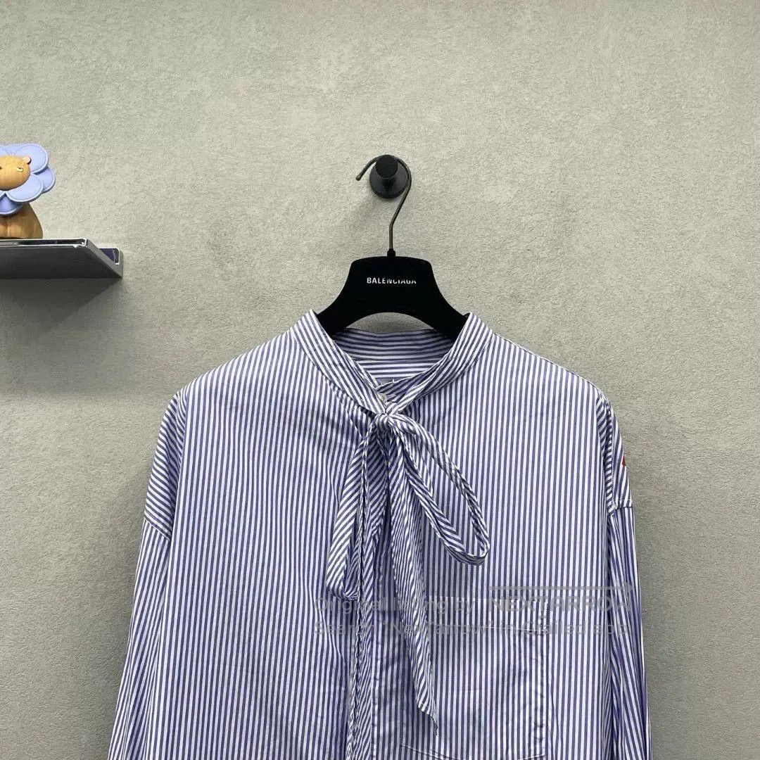 Balenciaga Balenciaga Blue Striped Shirt. Size US XS / EU 42 / 0 - 4 Thumbnail
