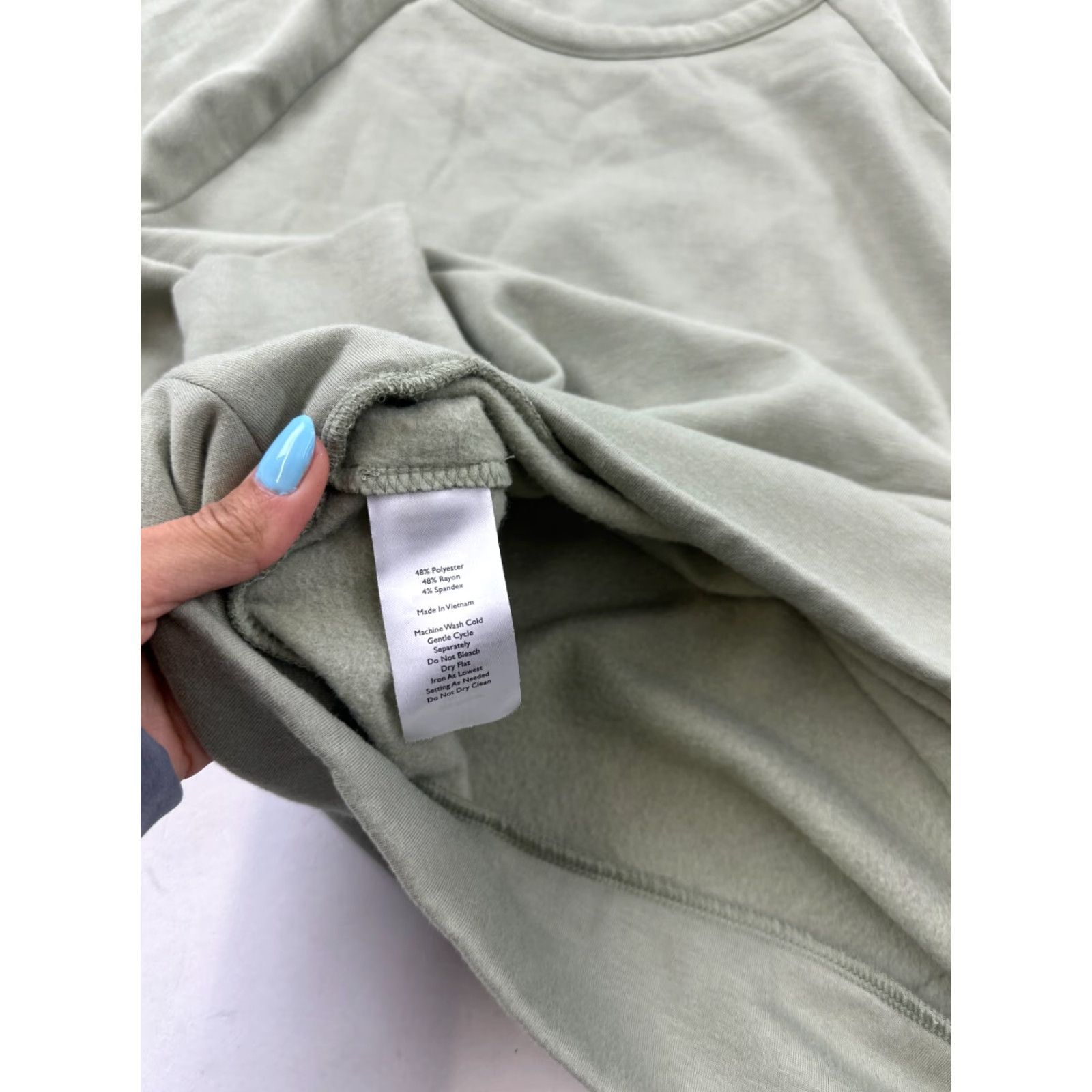 Eddie Bauer Eddie Bauer Sweatshirt Womens Small Green Stretch Fleece Lined Crewneck Pullover Size S / US 4 / IT 40 - 5 Thumbnail