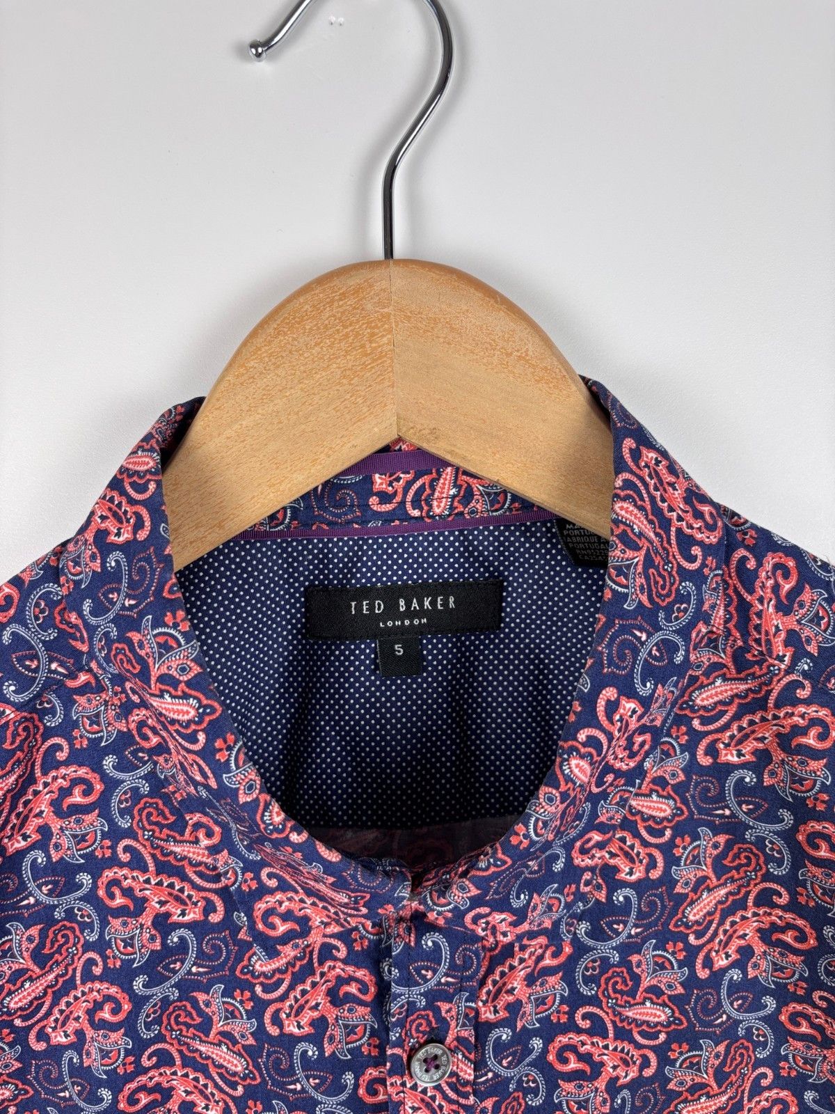 Ted Baker Ted Baker Short Sleeve Paisley Print Shirt Multicolor Size 5 Size US L / EU 52-54 / 3 - 4 Thumbnail