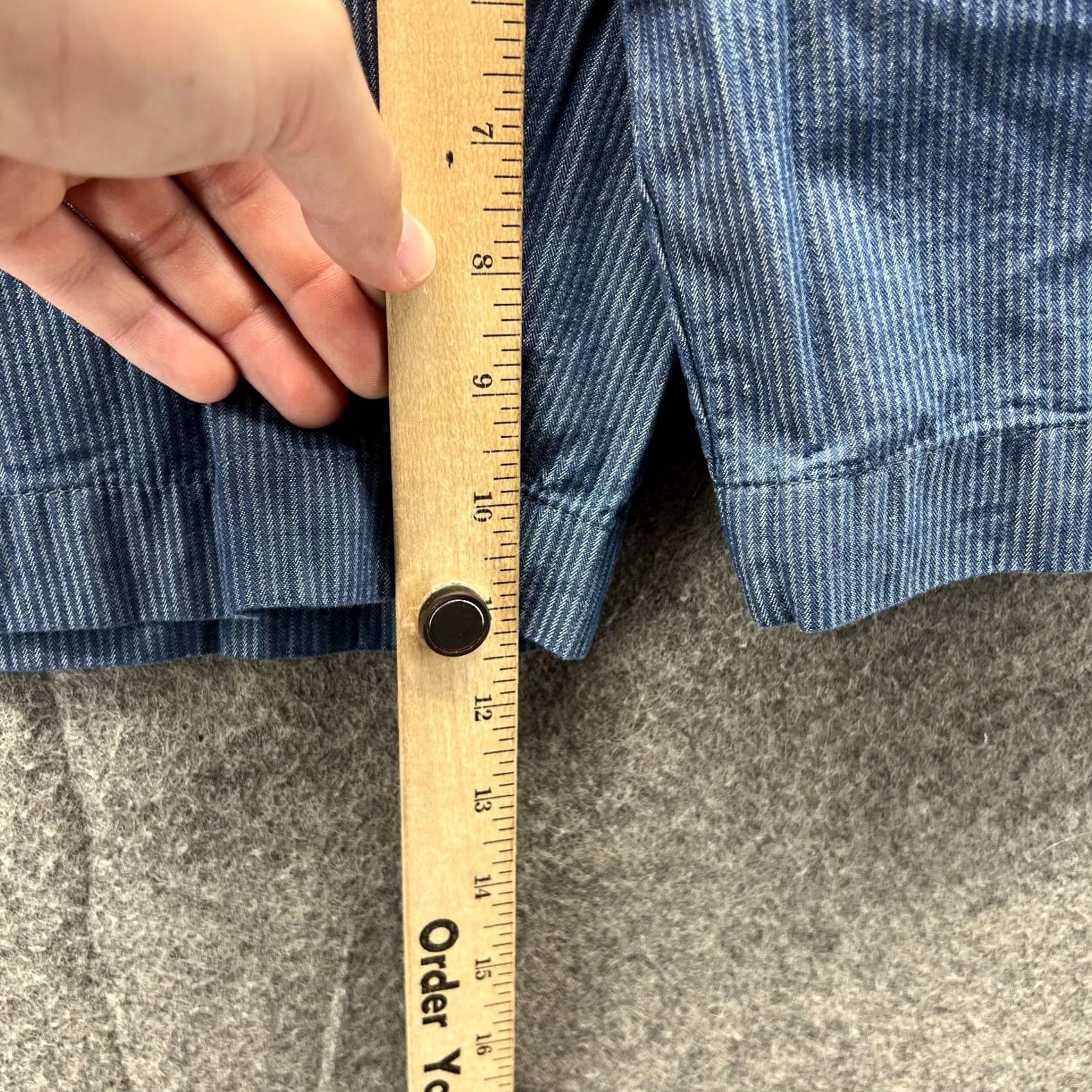 Brooks Brothers Brooks Brothers Shorts Mens 36 Heather Blue Chino Flat Front Bermuda Cotton Adjustable Button Pocket Front Flat Front Measurements 36in Regular Size US 36 / EU 52 - 4 Thumbnail