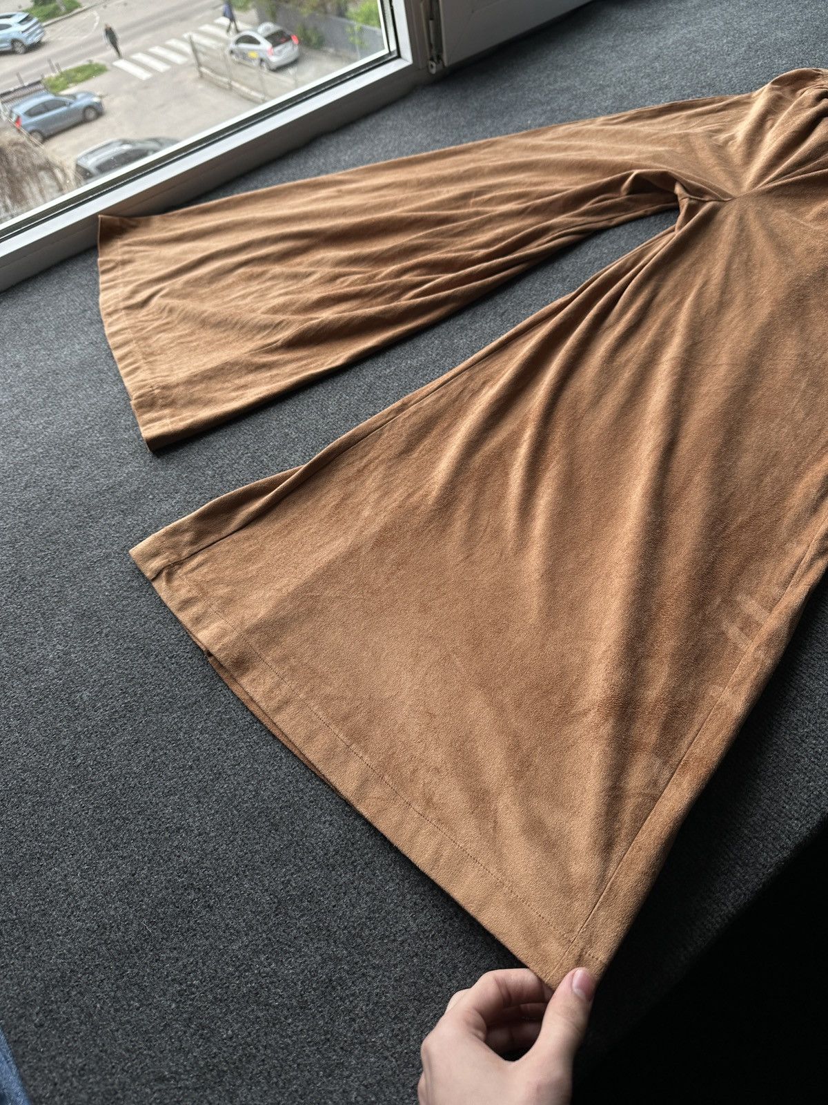 Other 🚨 ULTRA BAGGY WOMEN BROWN SOFT PANTS RARE Size 30" / US 8 / IT 44 - 13 Thumbnail