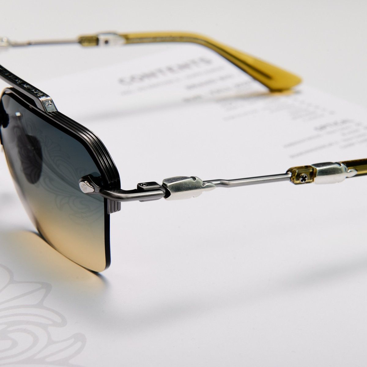 Chrome Hearts CHROME HEARTS BIDI ESEM PEWTER MALT SUNGLASSES Size ONE SIZE - 3 Thumbnail